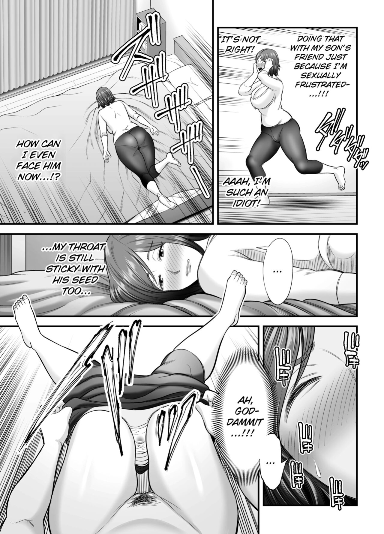 [Ura Meshiya (Maccha Neji)] Sexless de Yokkyu Fuman na Watashi wa, Musuko no Tomodachi to... [ChoriScans]
