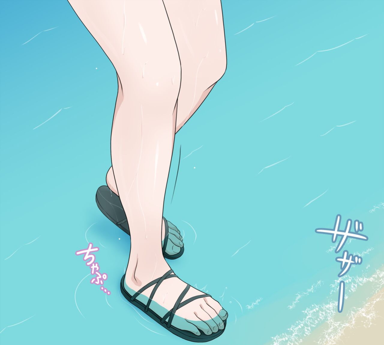 [Nihon Dandy (Matsuno Susumu)] Rinrin had her swimsuit washed away + Textless + Bonus
