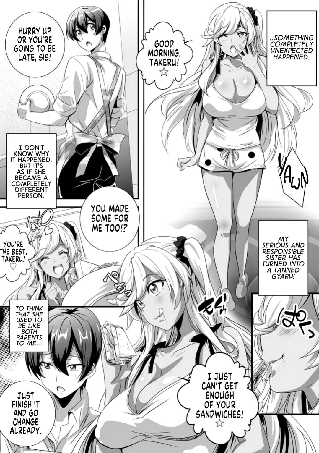 [Washizuka Sho] Bitch ni Natta Kuro Gal Nee-chan to Irekawari Seikatsu 1 [GTF]