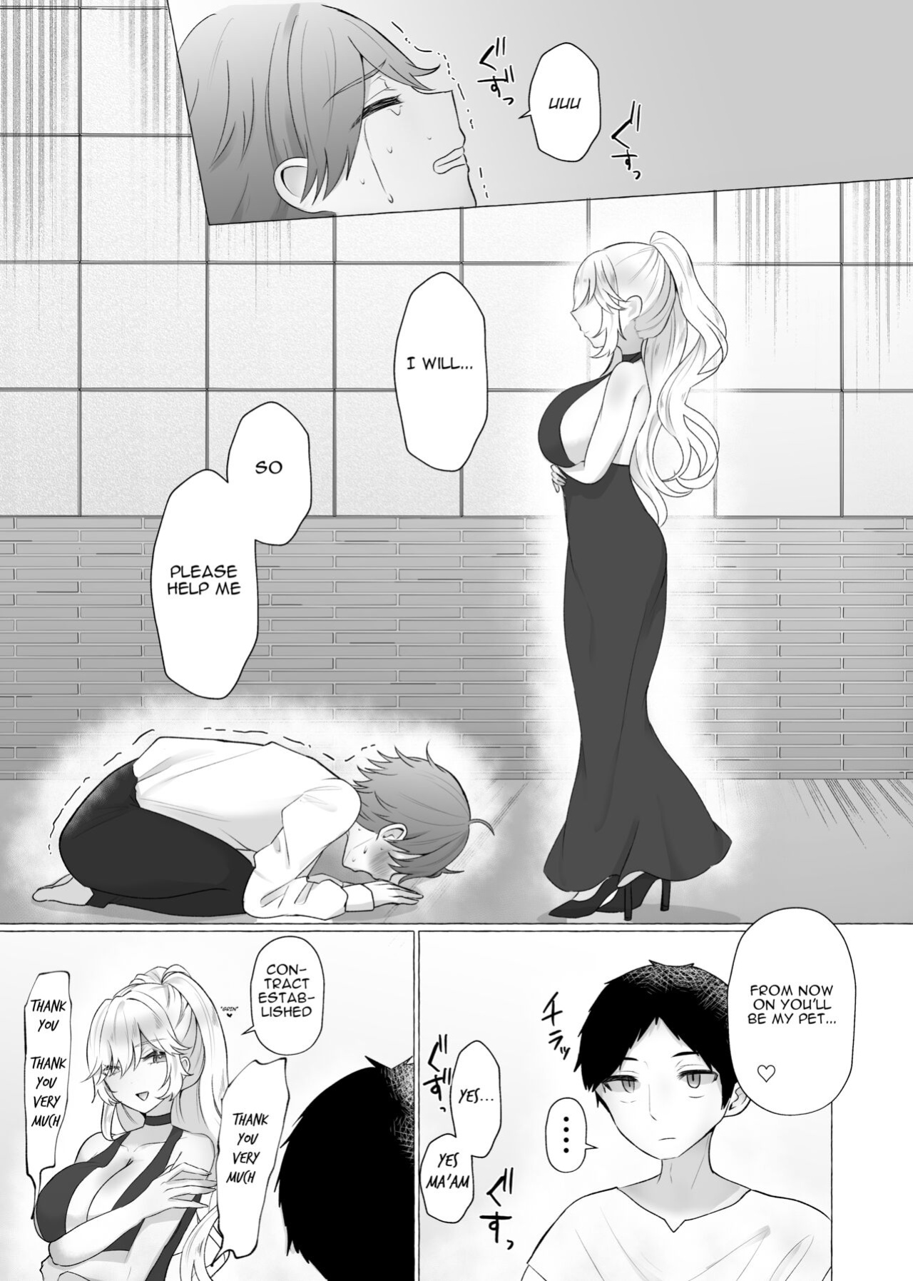 [Sagano Katsuma, Akatsuki Shion] Lady Jenna's New Pet (M-o Muke Zasshifuu Doujinshi Dokutoku no Magazine Vol. 3) [ENG]