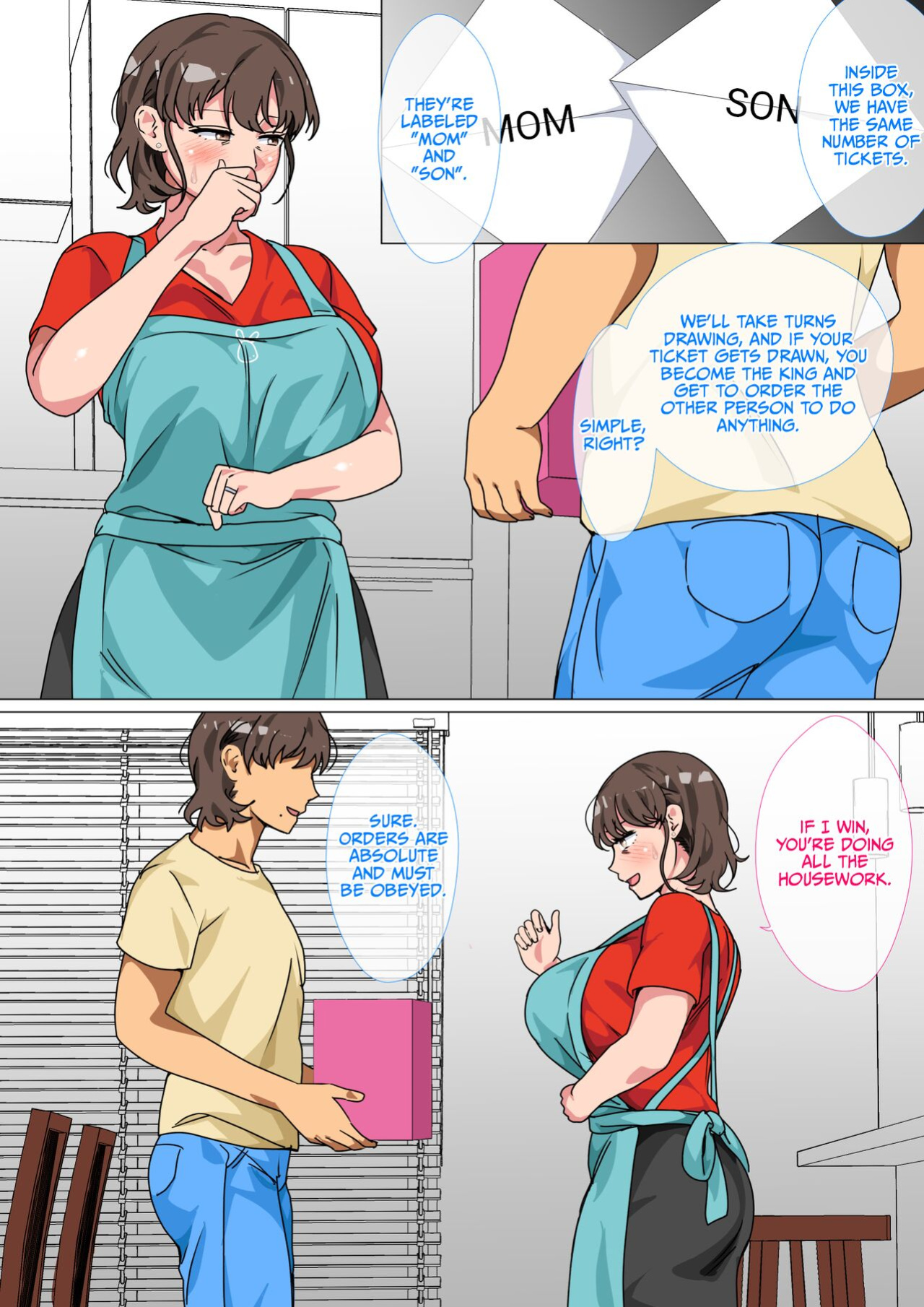 [Circle Spice] Ousama Game no Meirei de Haha to Sex Shita Hanashi | I Ordered My Mom to Have Sex with Me in King's Game {korafu}