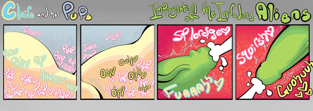 [BootlegJones] Claire and her Pups: Impregnation of the invading aliens