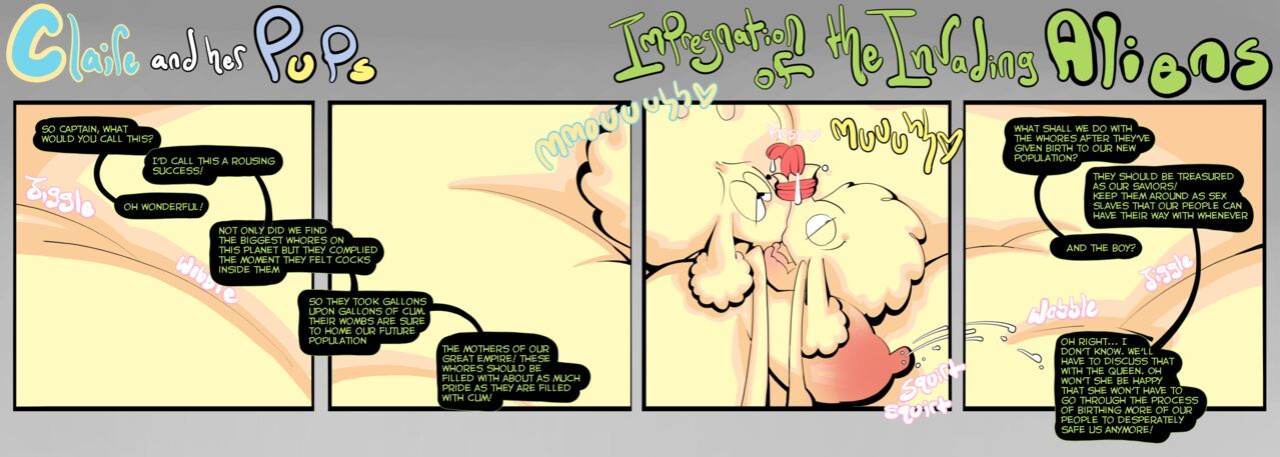 [BootlegJones] Claire and her Pups: Impregnation of the invading aliens