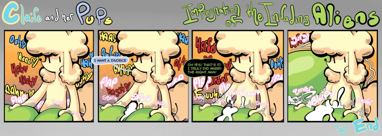 [BootlegJones] Claire and her Pups: Impregnation of the invading aliens