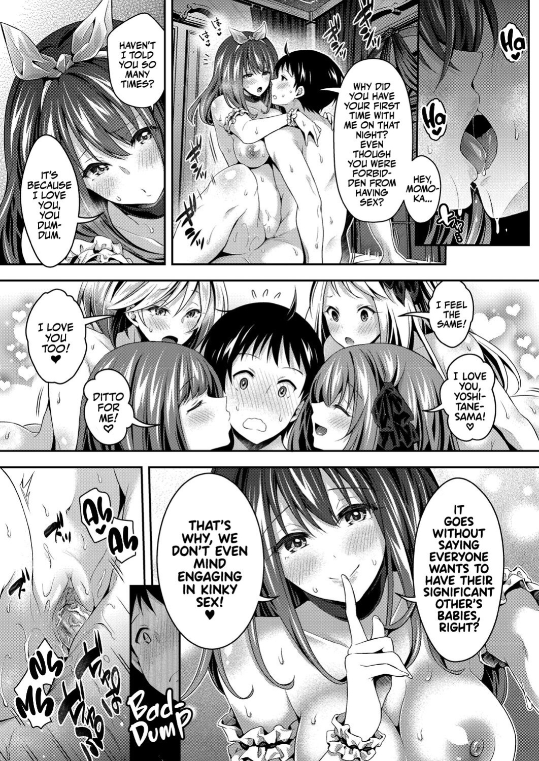 [Hachigo] Harem Maid no Damedame Ecchi | Kinky Sex with My Maid Harem [Team Rabu2]