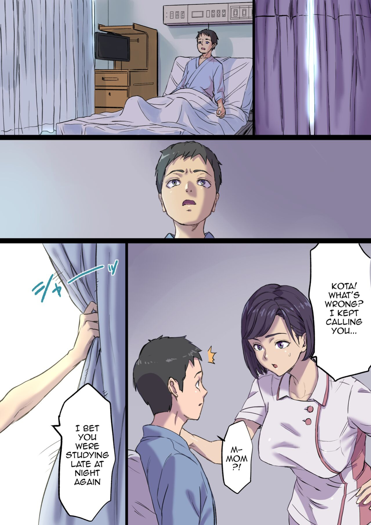 [Papuka (Shibire Hitsuji)] Zoku Tonari no Bed de Netorareru Kangoshi Jukubo / The MILF Nurse Cuckolded Gets Taken Away In The Bed Next To Mine - Continuation