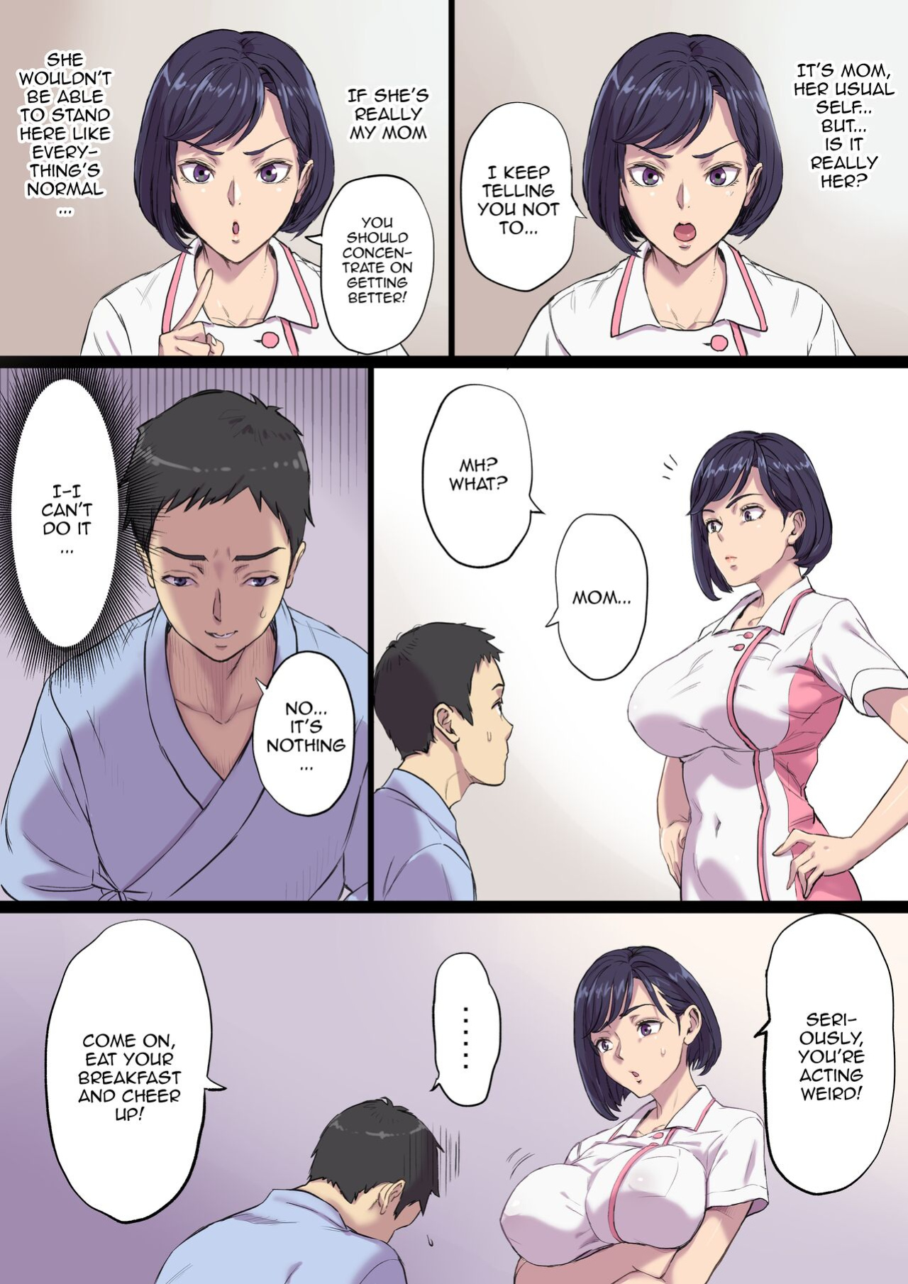 [Papuka (Shibire Hitsuji)] Zoku Tonari no Bed de Netorareru Kangoshi Jukubo / The MILF Nurse Cuckolded Gets Taken Away In The Bed Next To Mine - Continuation