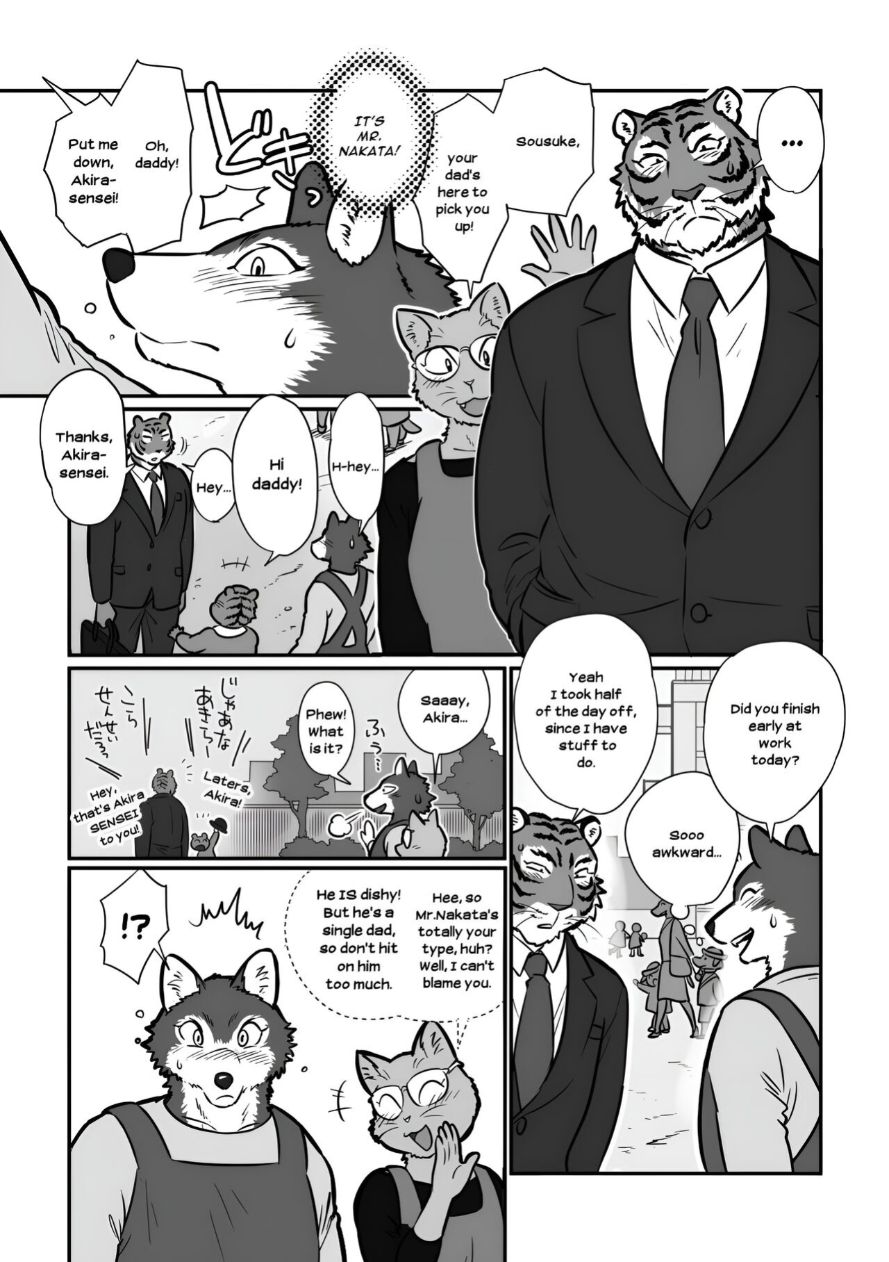 [Maririn (Korirouan)] Wolf Teacher & Tiger Daddy 1/2 HR [ENG] + Scraps