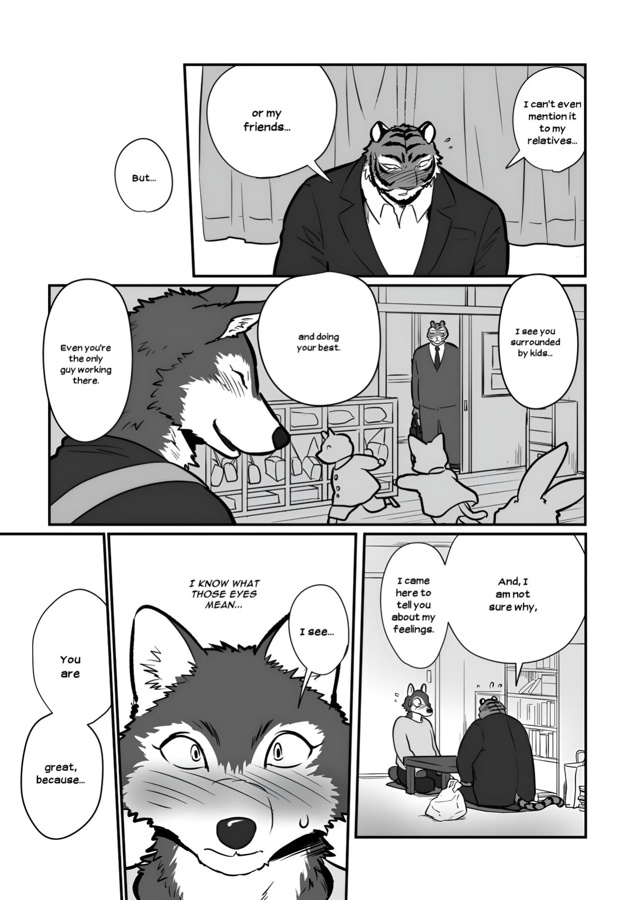 [Maririn (Korirouan)] Wolf Teacher & Tiger Daddy 1/2 HR [ENG] + Scraps