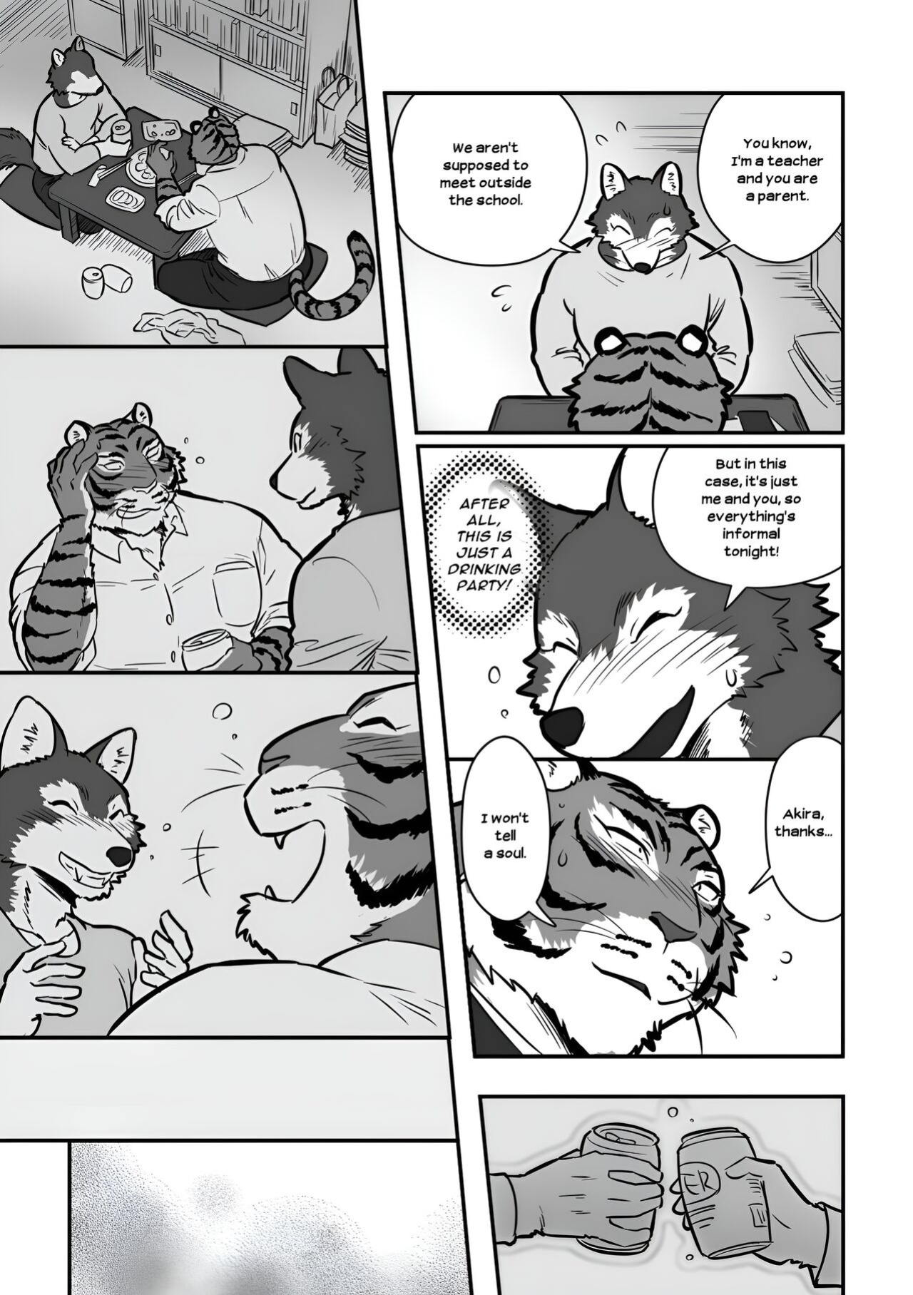 [Maririn (Korirouan)] Wolf Teacher & Tiger Daddy 1/2 HR [ENG] + Scraps