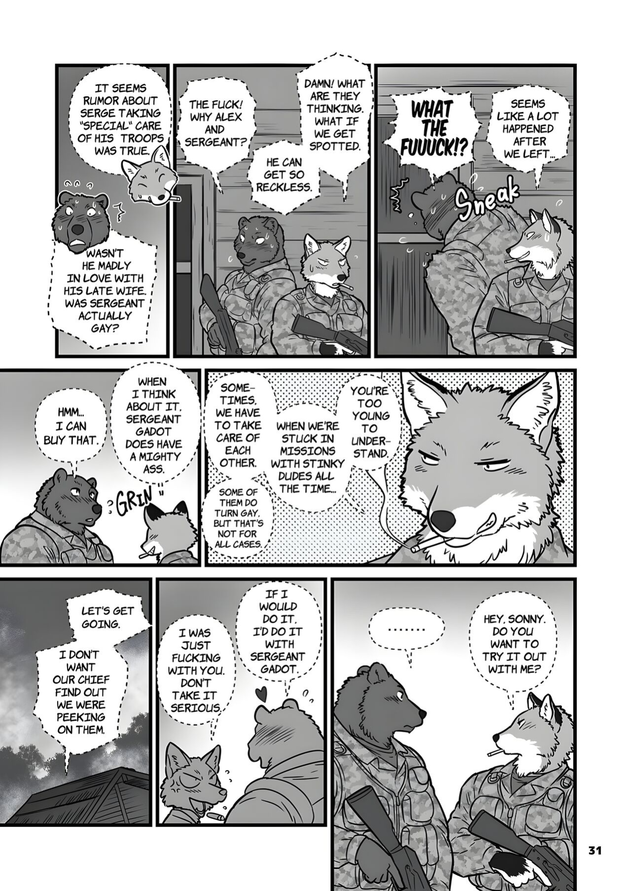 [Maririn (Korirouan)] Brother in arms 1 (V.2014+V.2017) & 2 + Secret Midnight Training HR [ENG] + Scraps