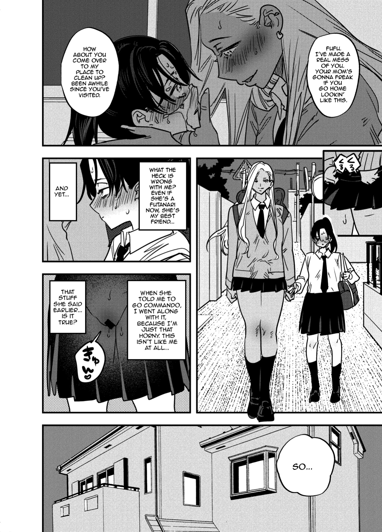 [Tosha Pink (Chimeda)] I Couldn't Refuse the Gyaru's Cock [Futanari Gyaru x Disciplinary Committee Officer]