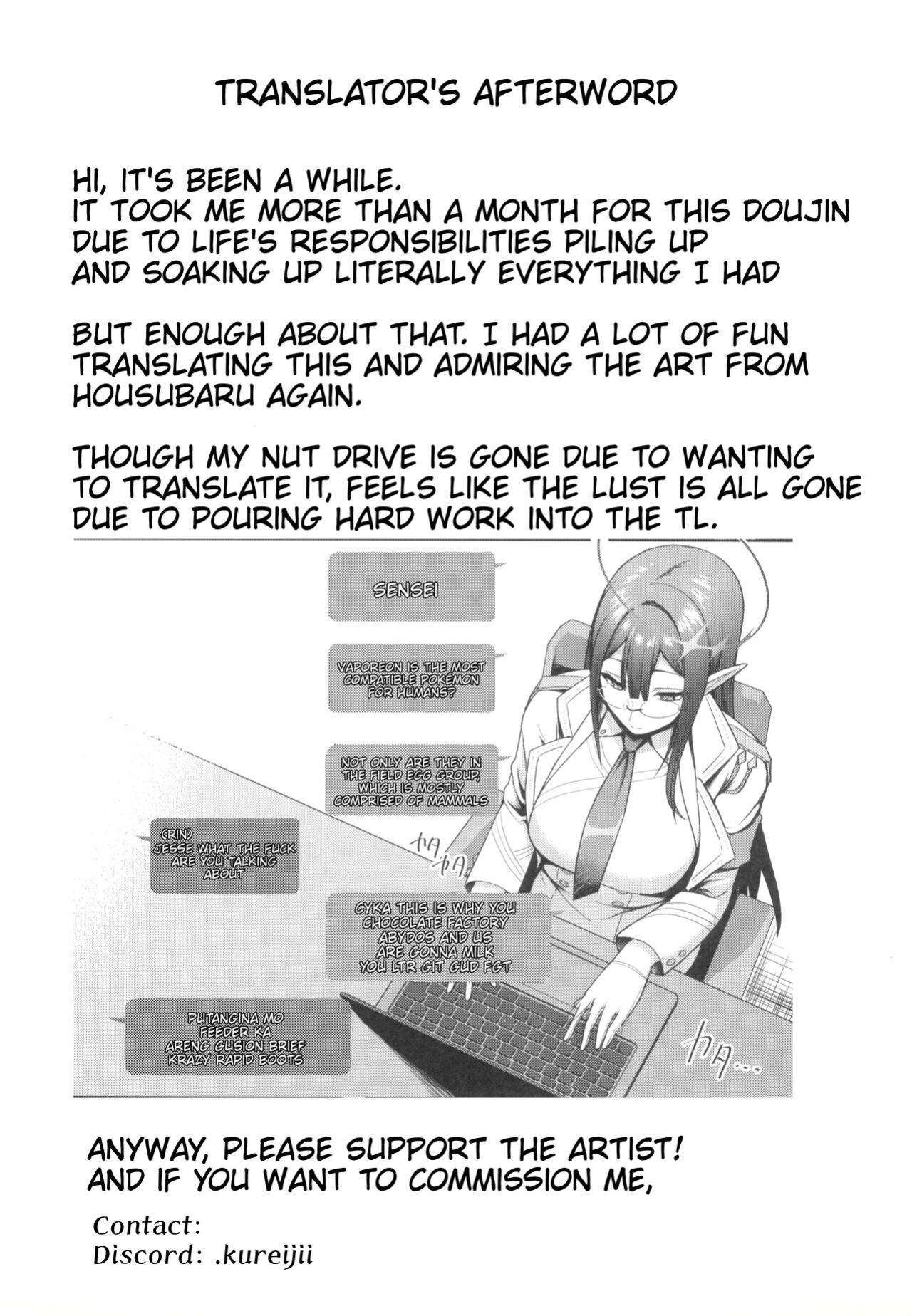 (C103) [Hozuriya (Housubaru)] Shuseki Gyouseikan no Kojin Gyoumu 3 (Blue Archive)