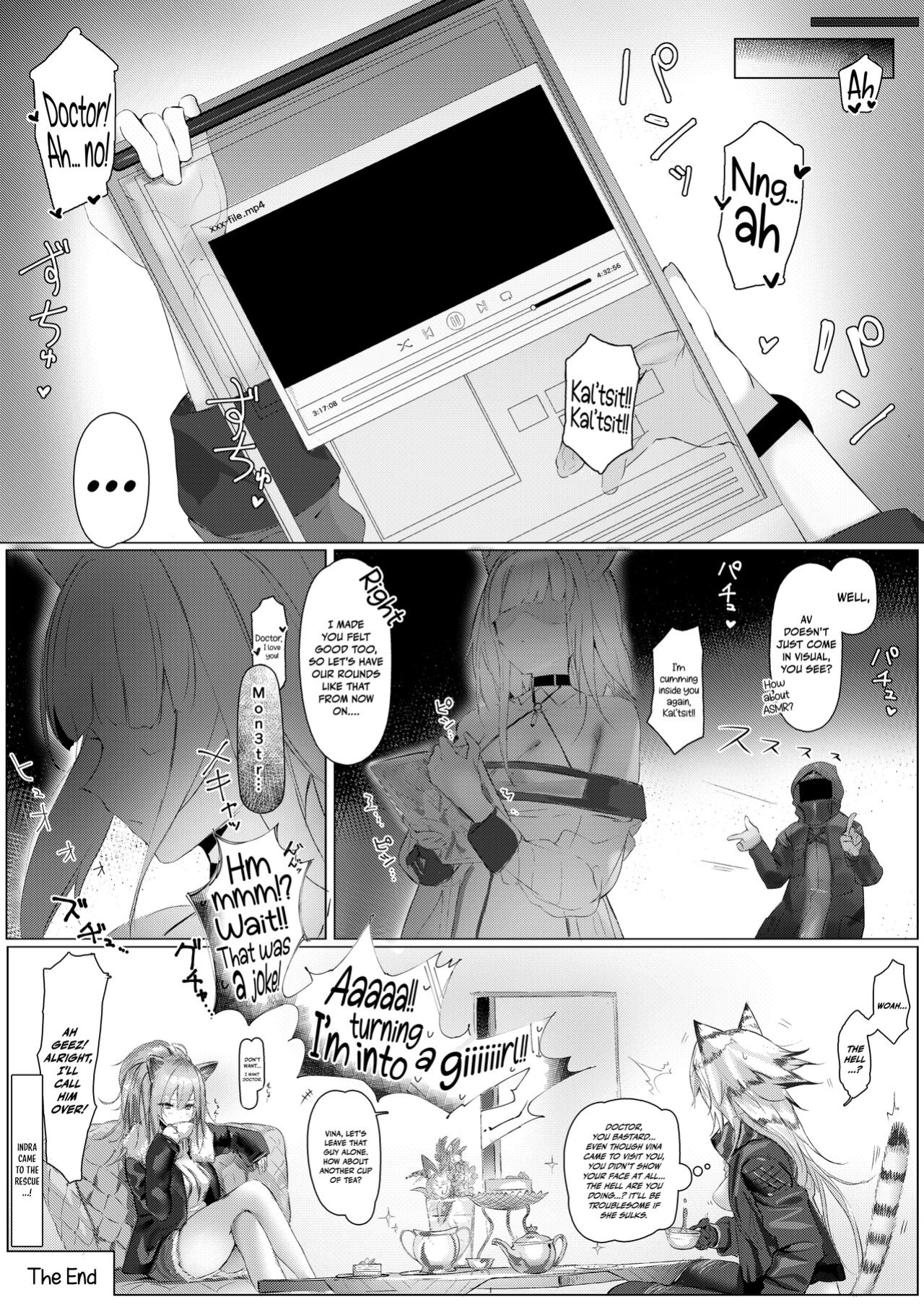 [Neko no Youchuu Kansatsukai (Neko no Youchuu)] Himitsu Shinryou Kiroku | Secret Medical Record (Arknights) [DKKMD Translations]