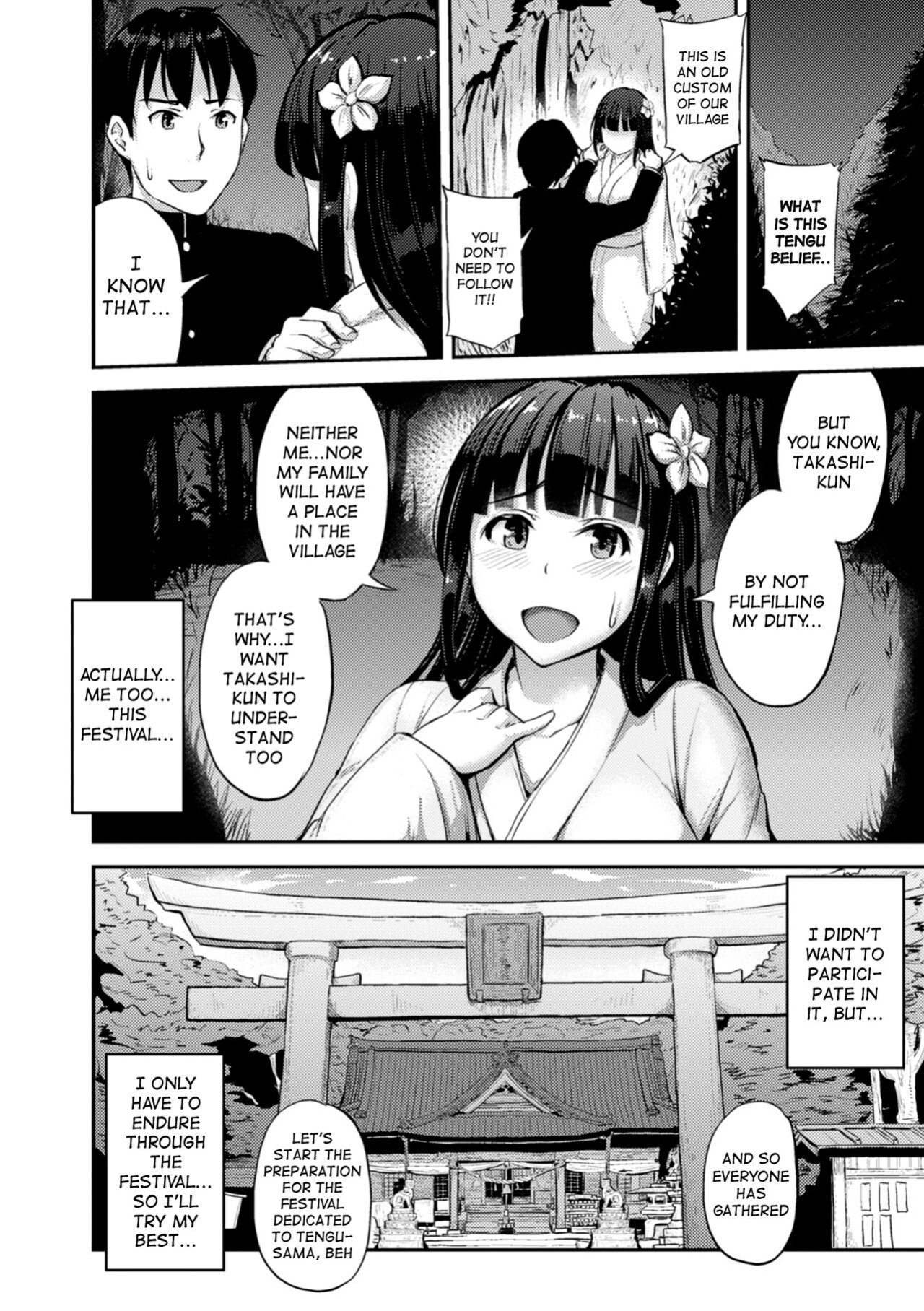 [Yayo] Tengusai Inkaku no Gi | Tengu Festival clitoris ceremony (2D Comic Magazine Dekakuri Bishoujo Kuriiki Jigoku Vol. 2) [защёчный translations]