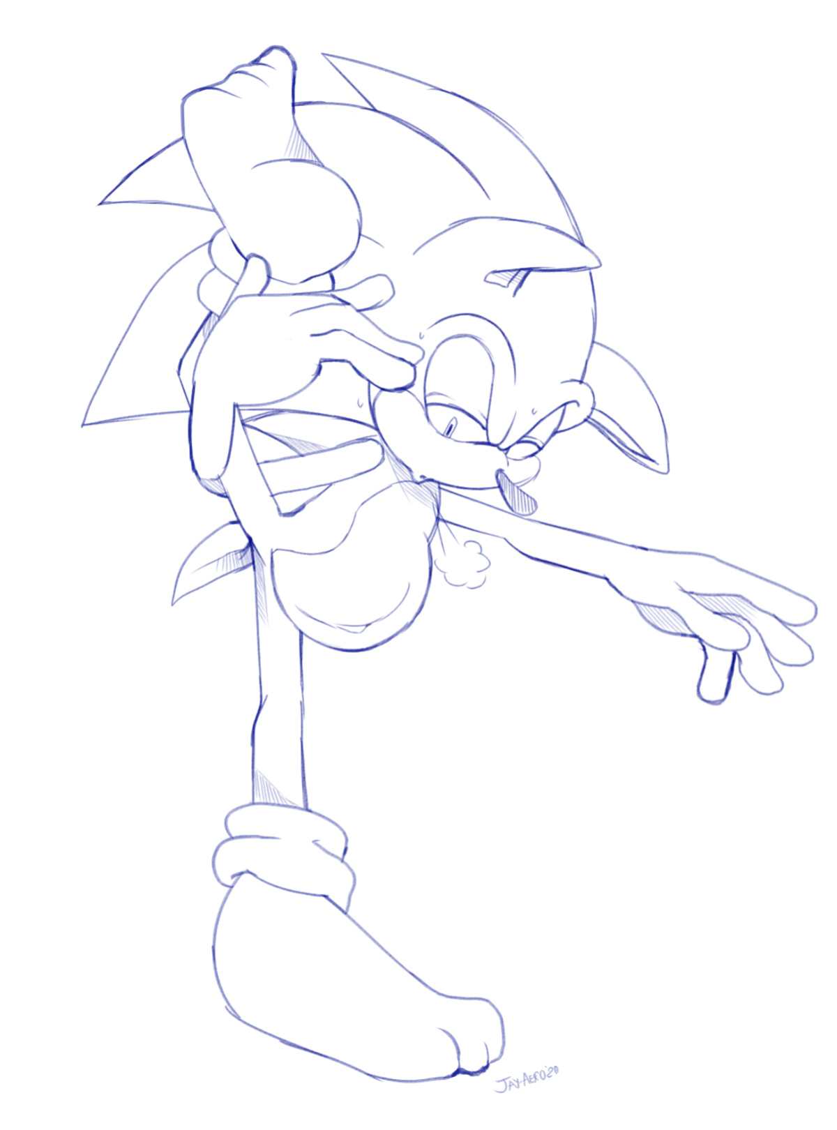 JayAero/BlueSeaMoon's Sonic Mpreg Art