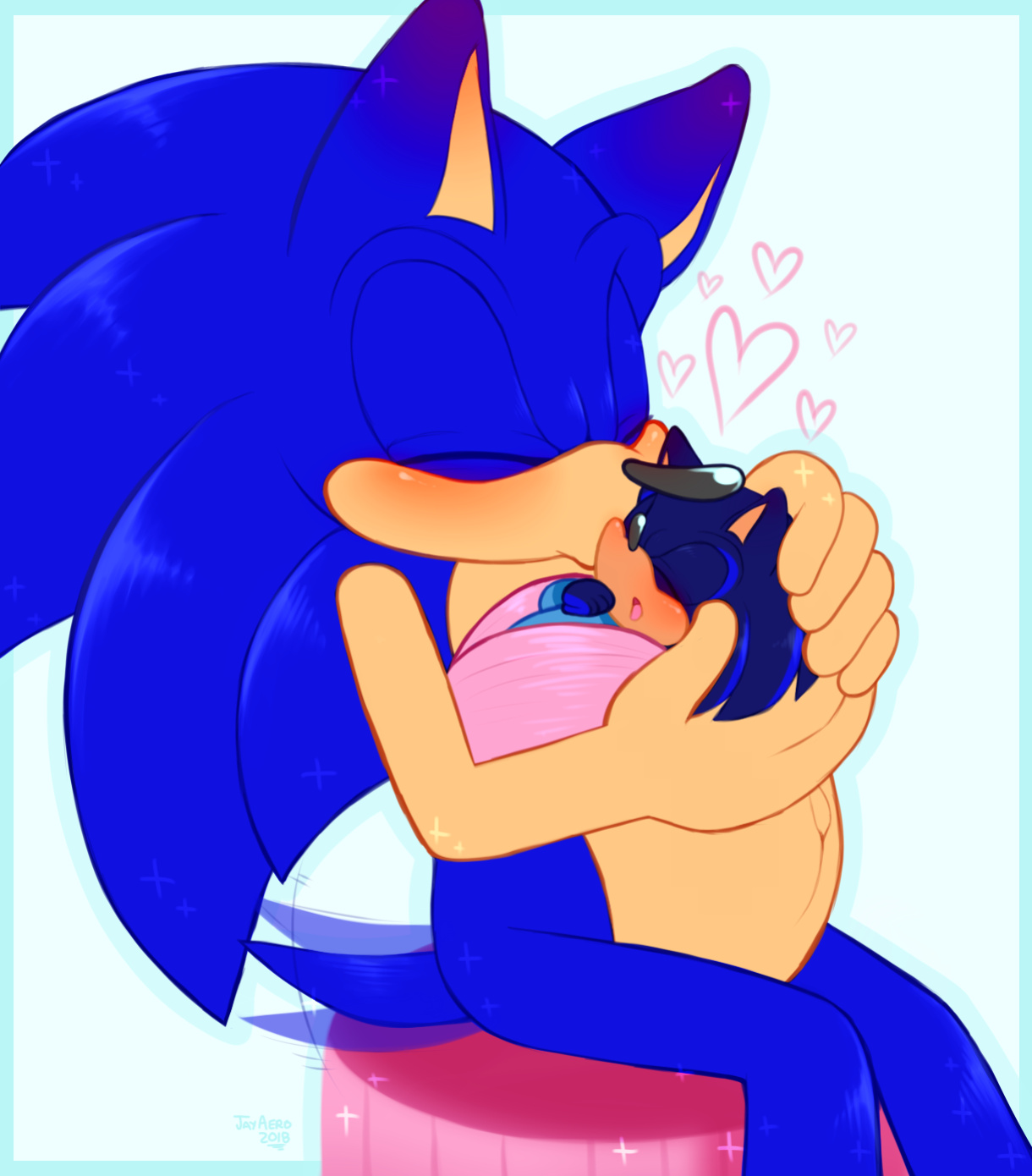 JayAero/BlueSeaMoon's Sonic Mpreg Art