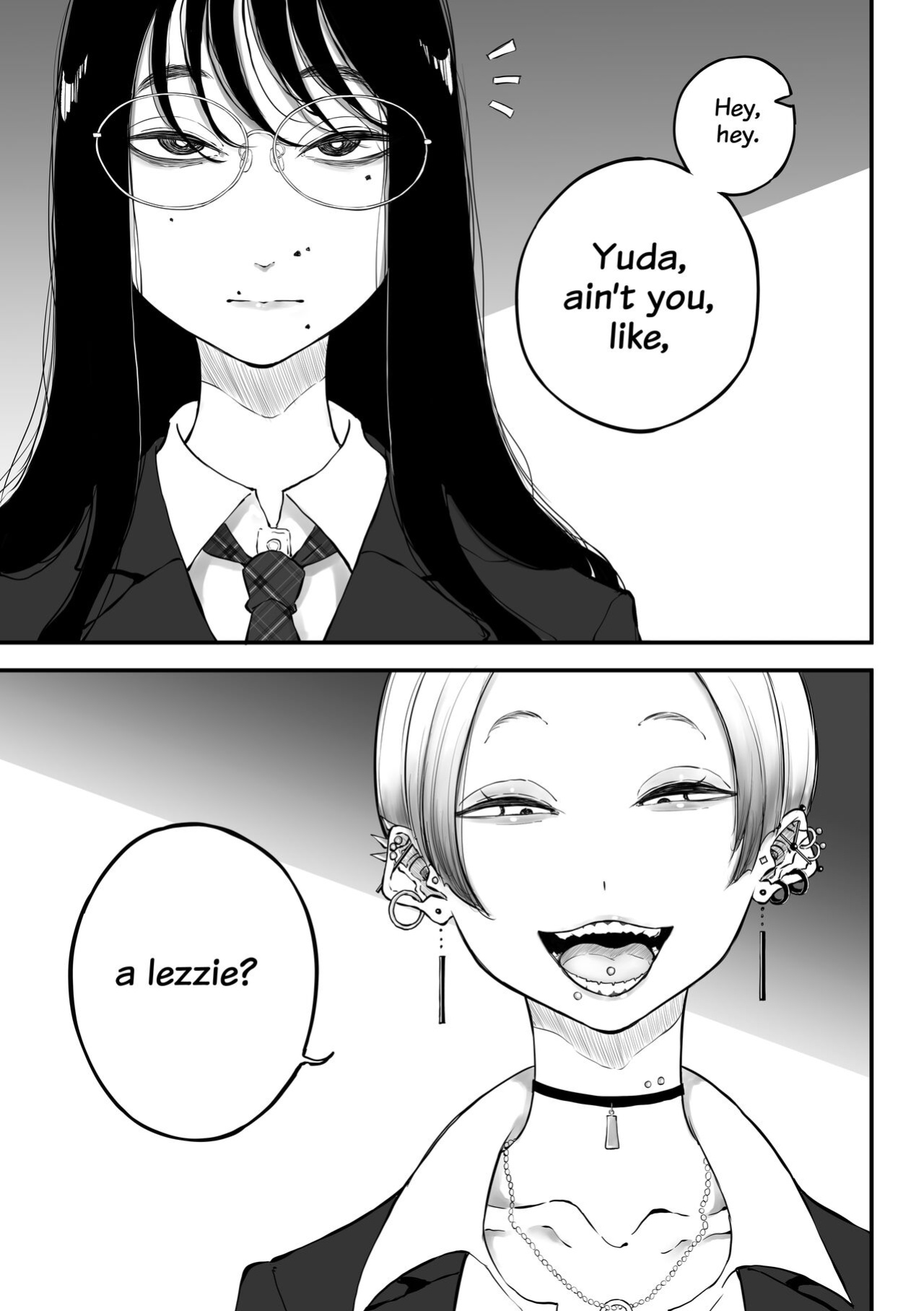 [Pandacorya] The Gyaru Who Mocked a Nerd After Discovering her Secret Account [YuriYaku]