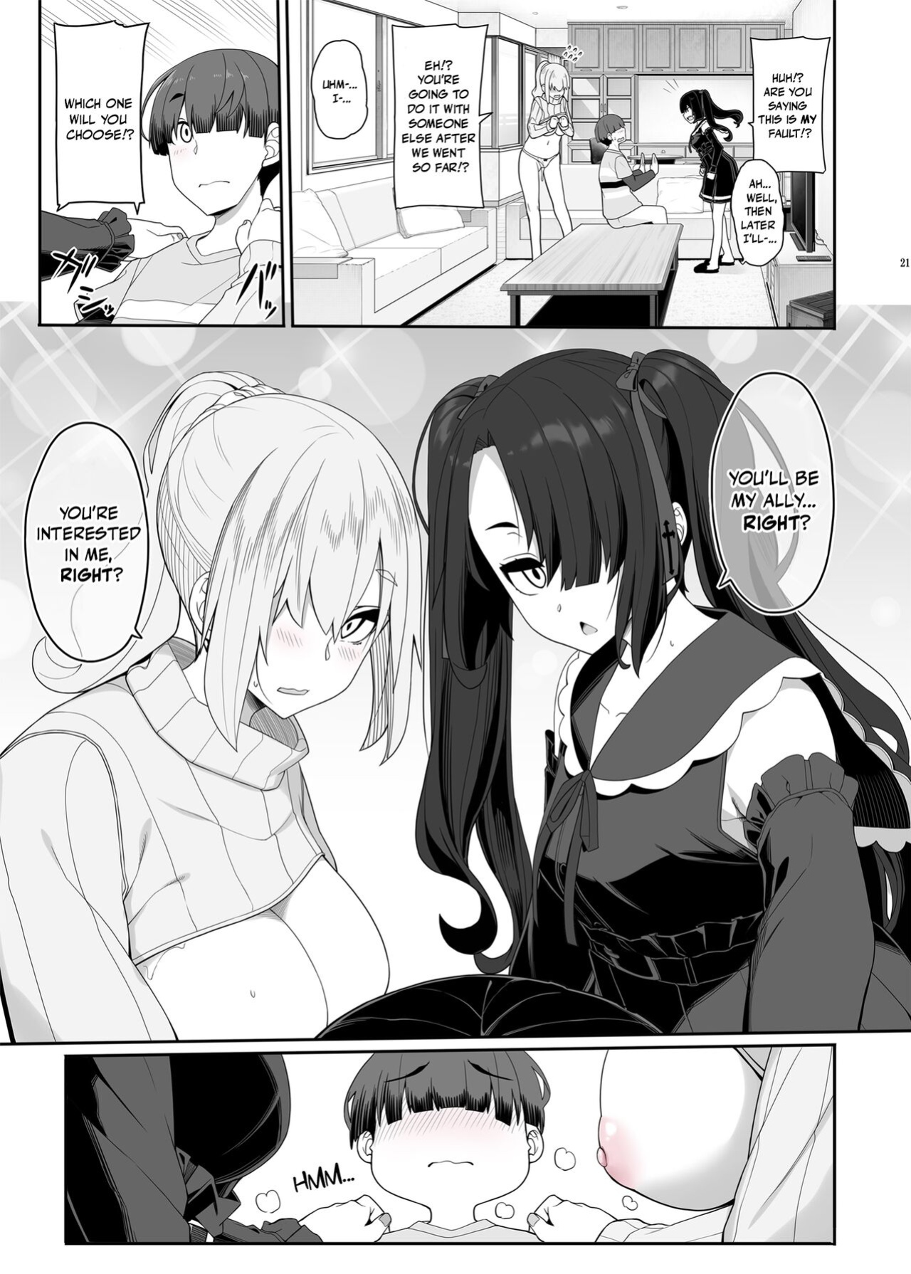 [Kirintei (Kirin Kakeru, Kouri)] Wake Ari Josei wa Yoru no Ecchi de Shirokuro Tsuketai | A Flawed Pair of Girls Want To Settle Things Through A Night Of Sex