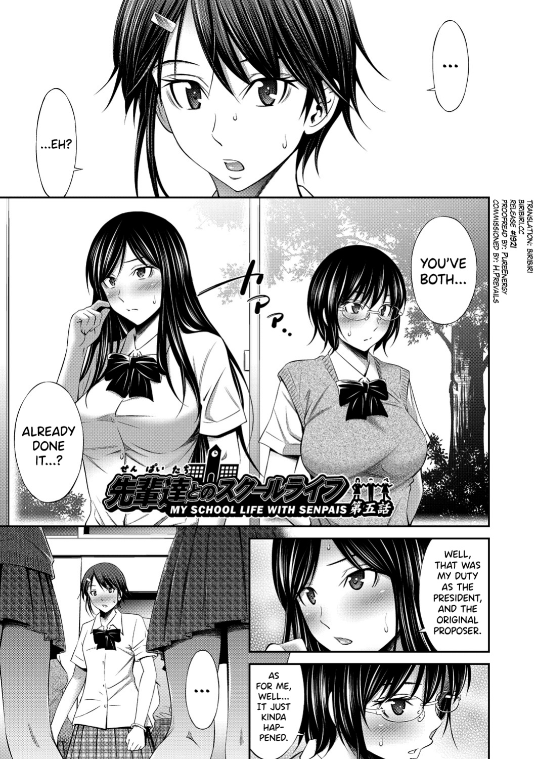 [Sabashi Renya] Senpai-tachi to no Gakuen Seikatsu Ch. 1-5 [biribiri]