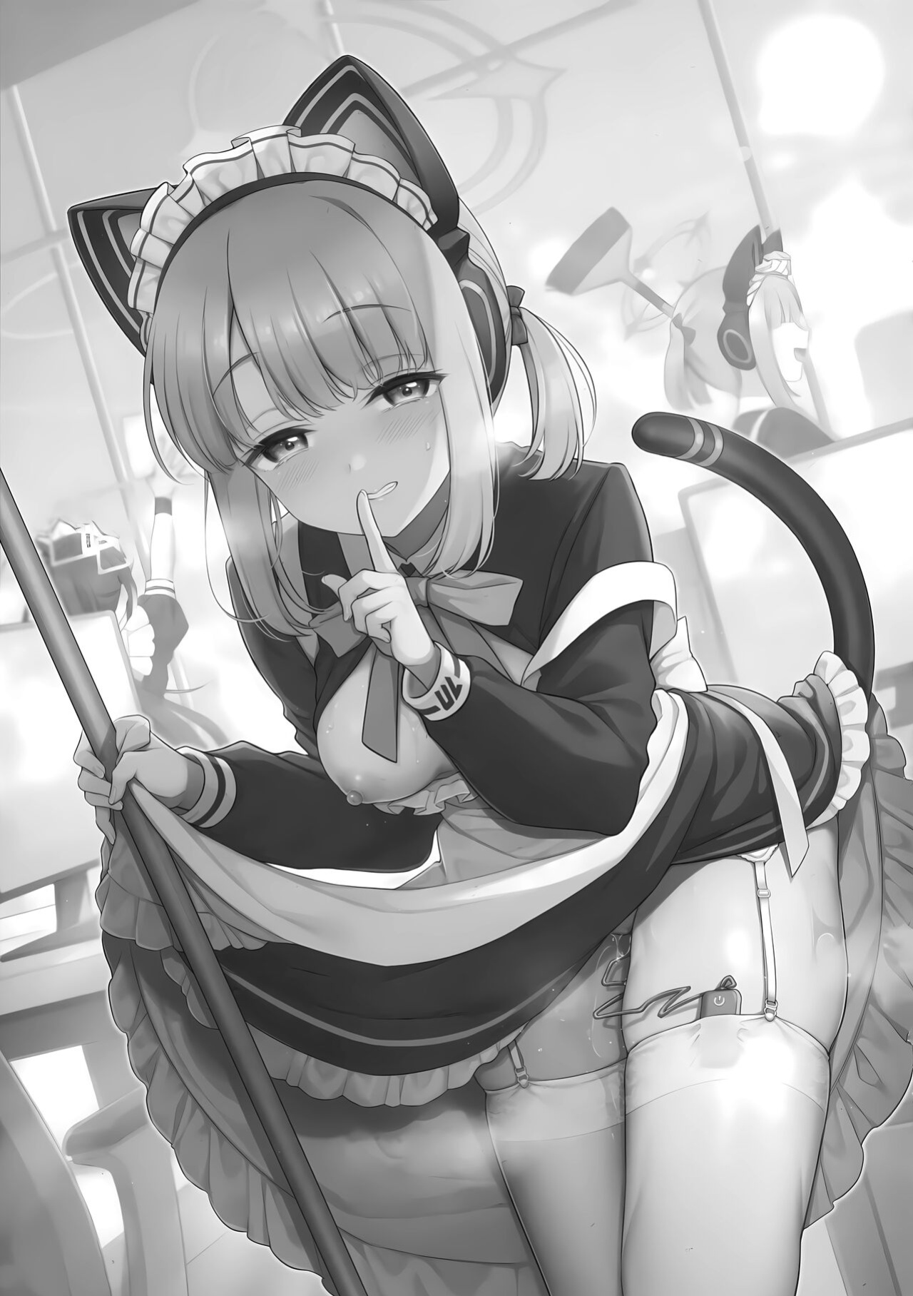 (C103) [K+W (sasachinn)] Sensei, Minna ni wa Naisho Desu yo? (Blue Archive) [YetAnotherTranslator]