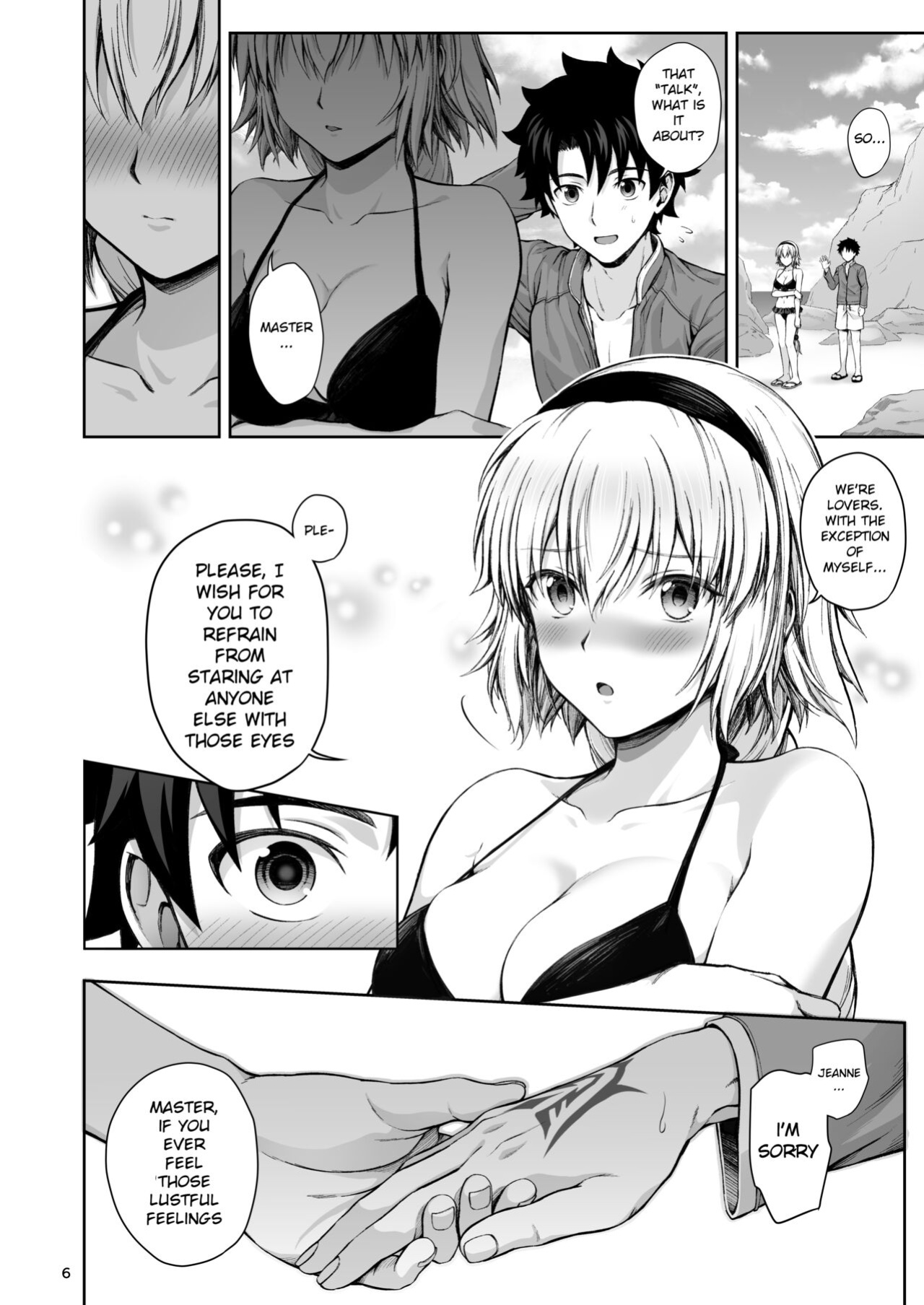 [Chabashira Chainsaw (Chacharan)] Jeanne to Natsu no Umi | Summer beach with Jeanne (Fate/Grand Order) [Mecte]