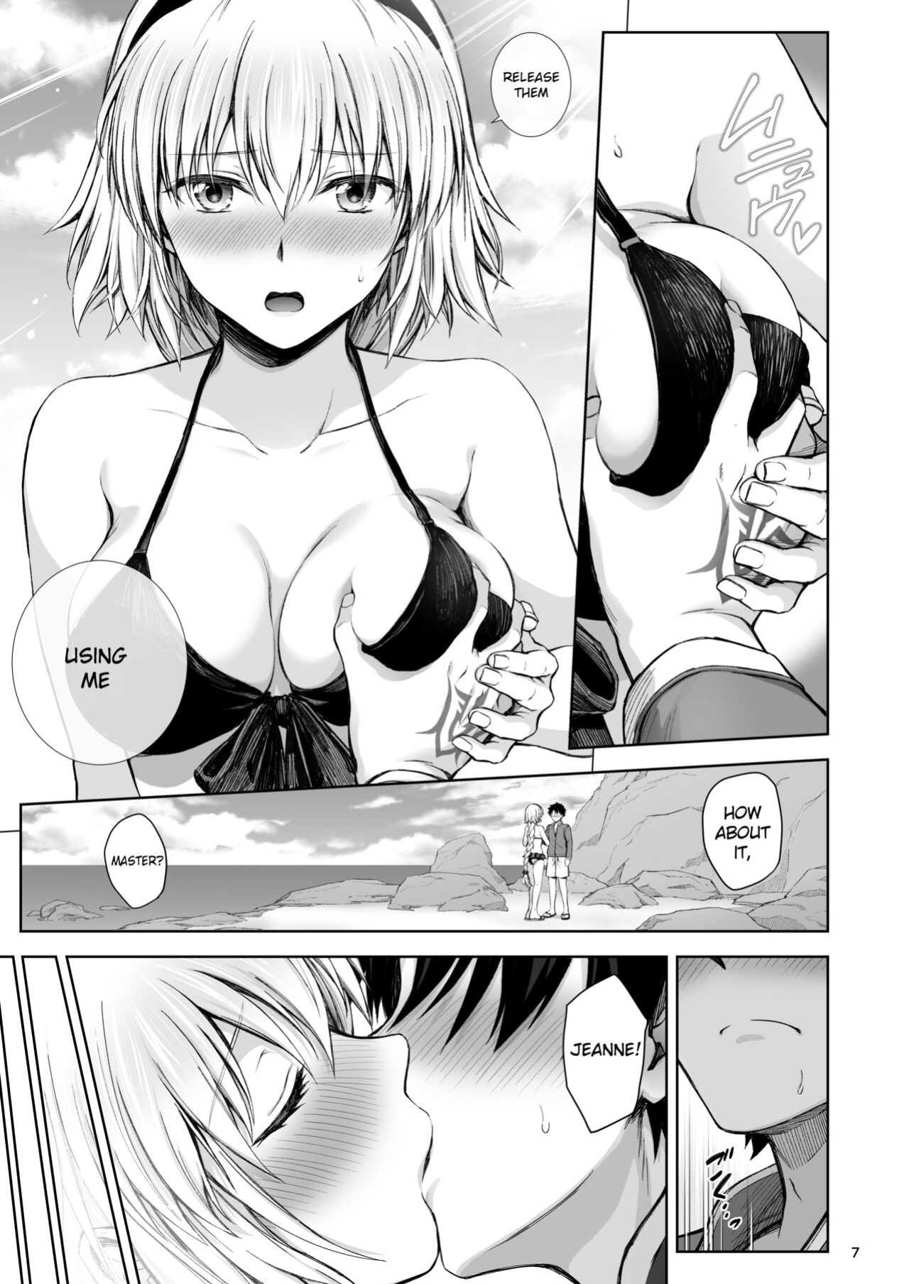 [Chabashira Chainsaw (Chacharan)] Jeanne to Natsu no Umi | Summer beach with Jeanne (Fate/Grand Order) [Mecte]