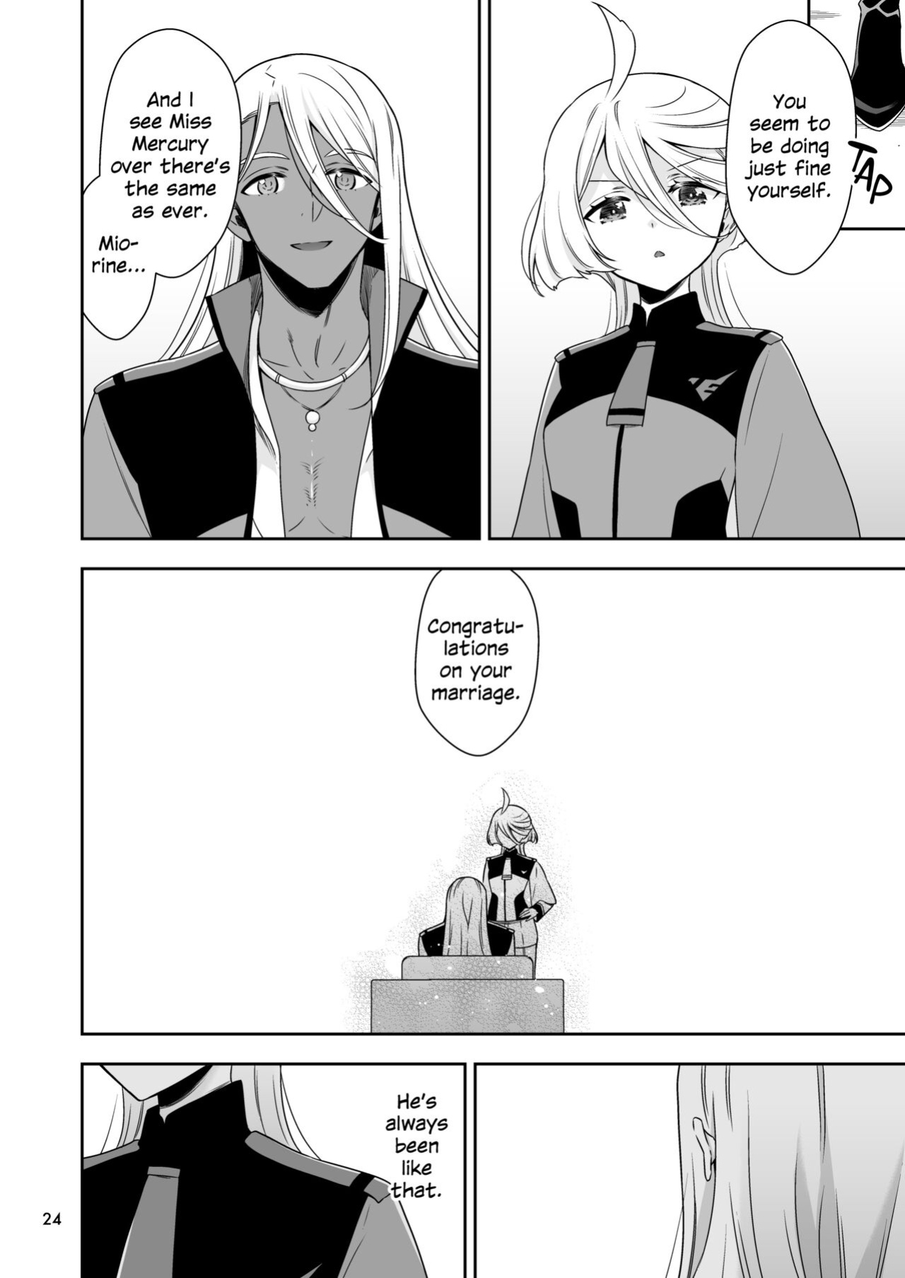 [Waterfall (Takano Saku)] Shiawase na Hibi -if- | Days of Happiness -if- (Mobile Suit Gundam: The Witch from Mercury)
