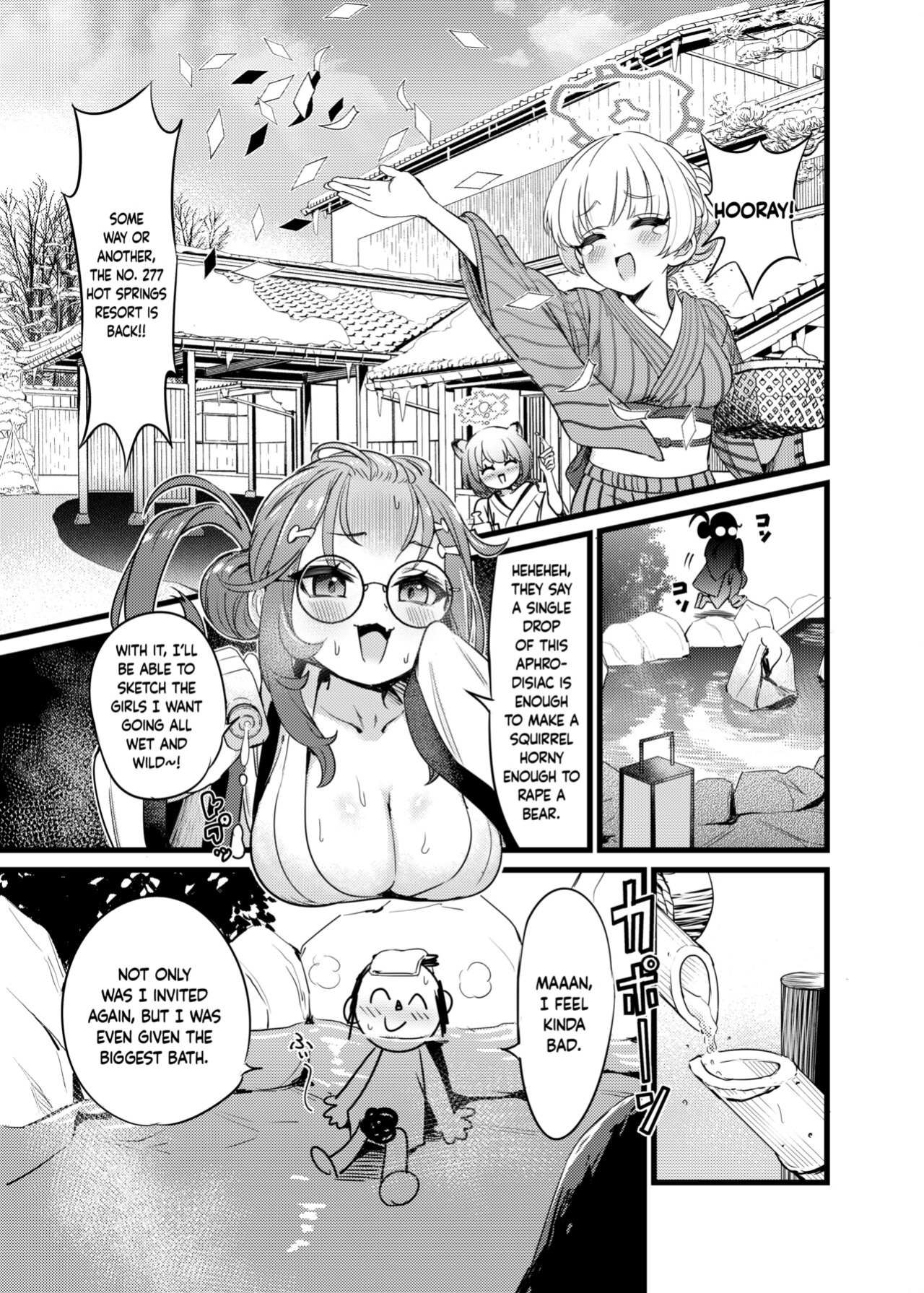 [Hannari Ashigaru (pizzasi)] Yukemuri Biyaku Jiken!! Tatakae!! SEX Avengers!! | The Hot Springs Aphrodisiac Incident! Fight on, SEX Avengers!! (Blue Archive) [Douzo Lad Translations]