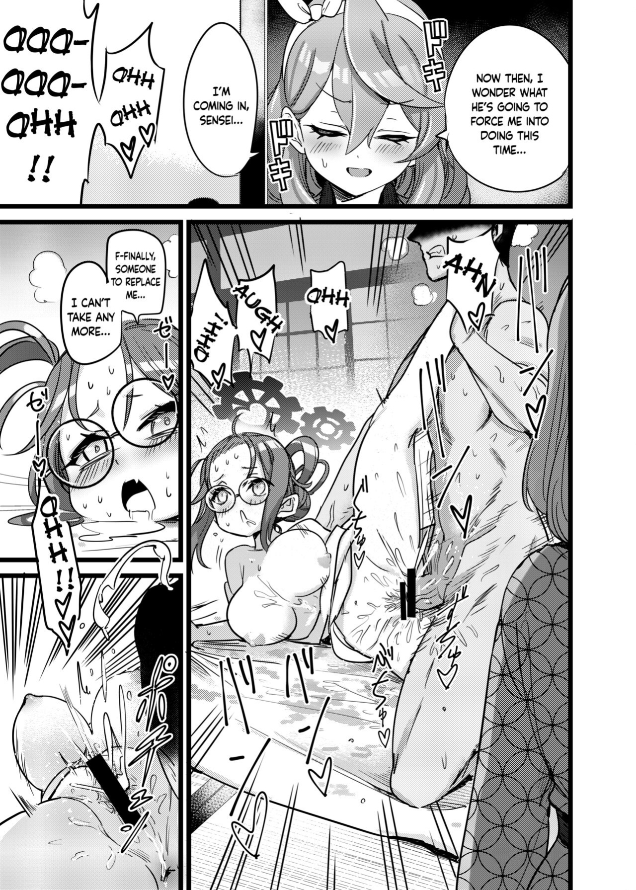 [Hannari Ashigaru (pizzasi)] Yukemuri Biyaku Jiken!! Tatakae!! SEX Avengers!! | The Hot Springs Aphrodisiac Incident! Fight on, SEX Avengers!! (Blue Archive) [Douzo Lad Translations]