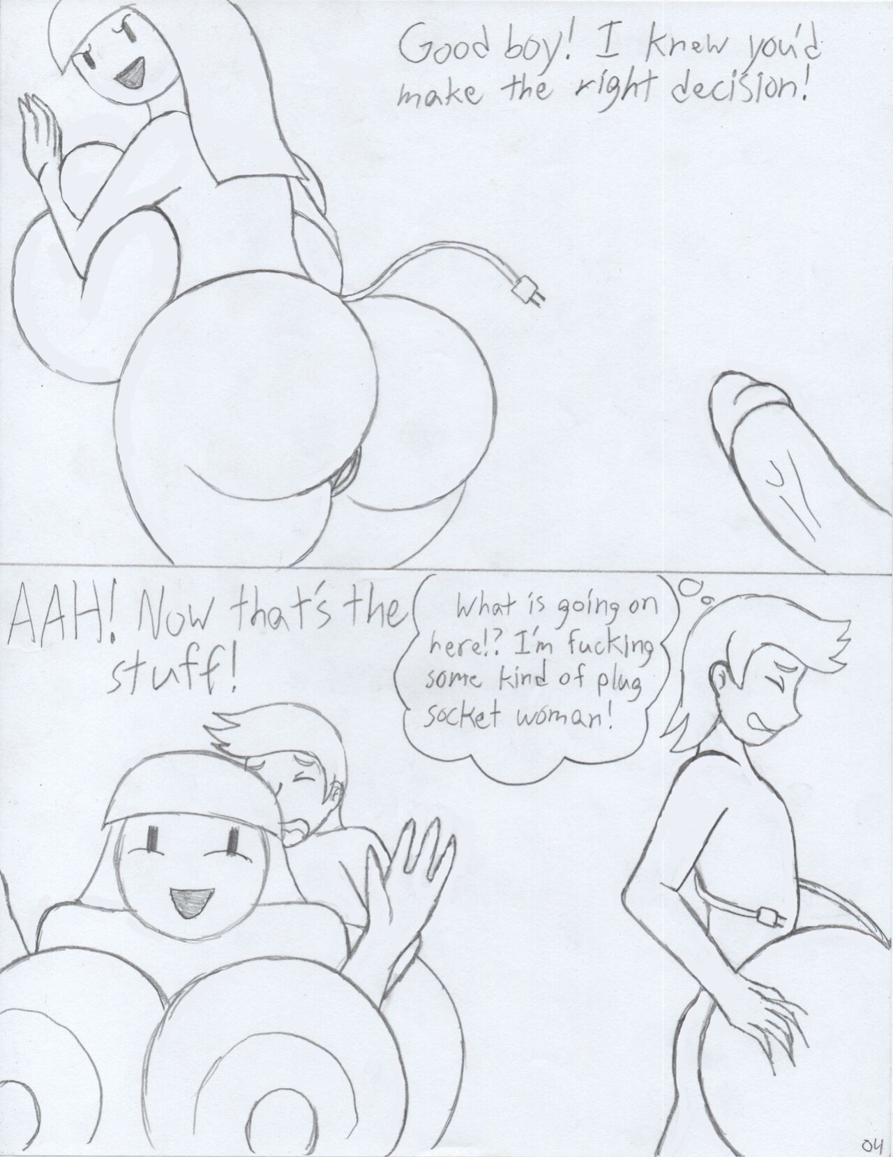 Plugged In (Foxtide888) (Sketch Comic)