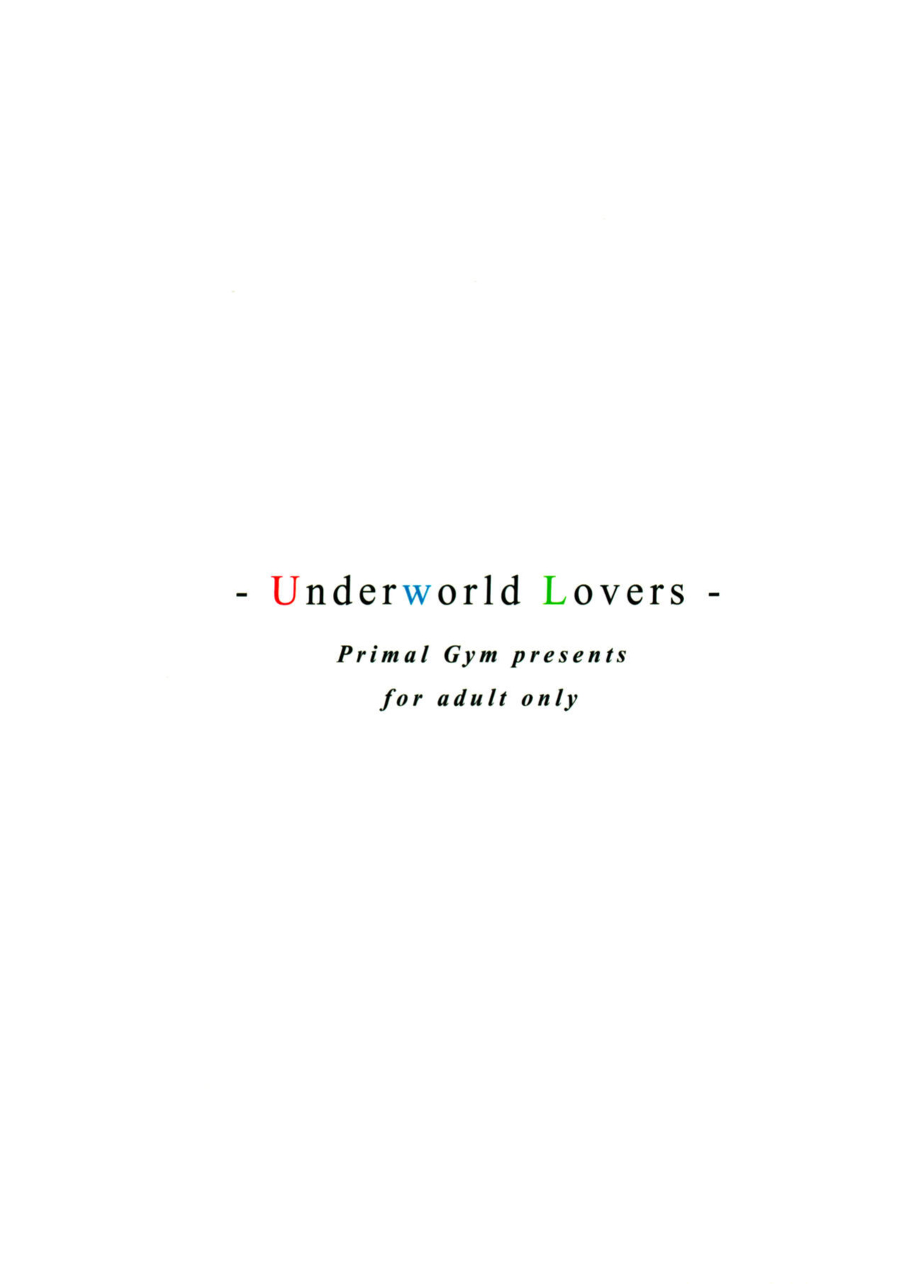 (C103) [Primal Gym (Kawase Seiki)] Underworld Lovers (Sword Art Online) {Hennojin}