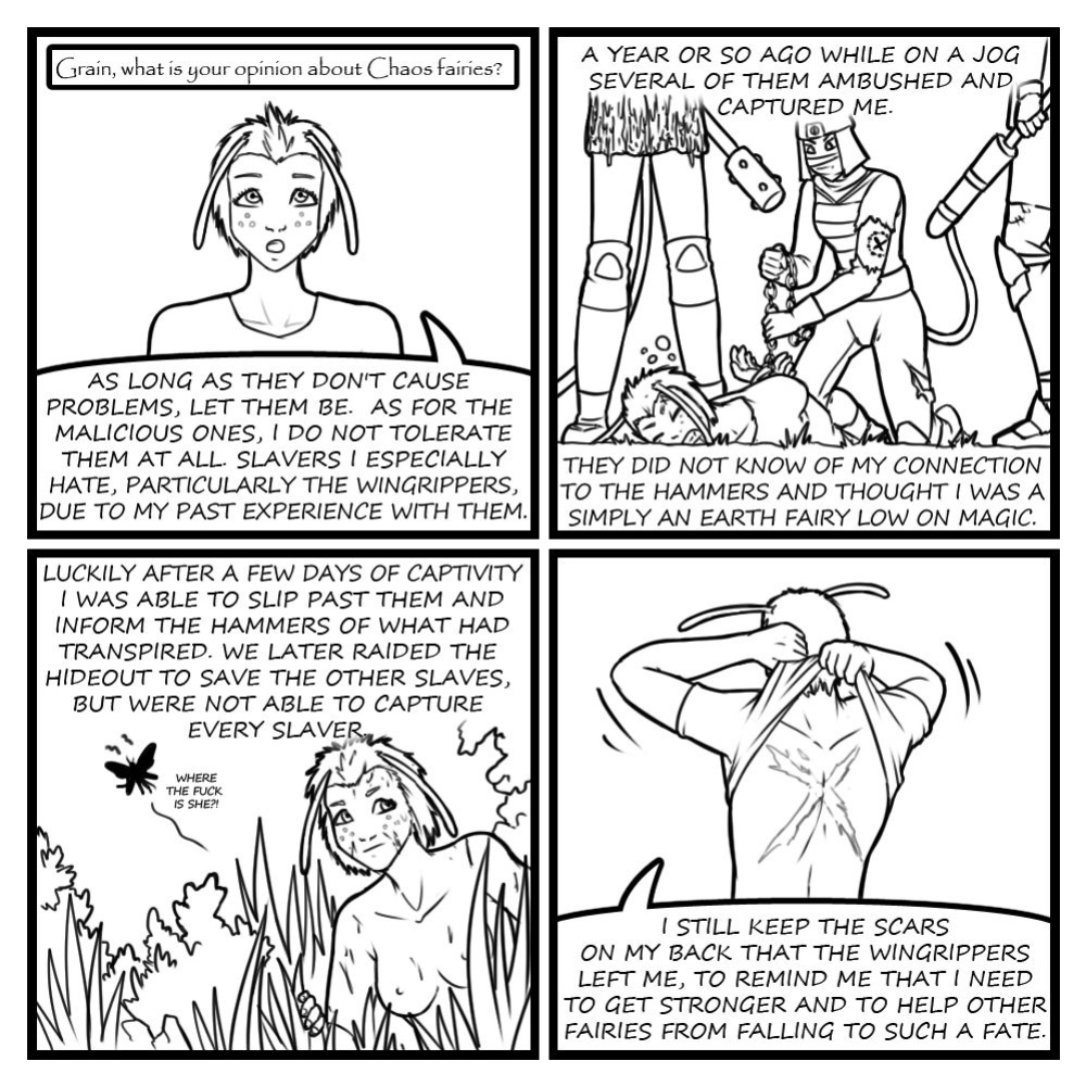 Fairies vs Tentacles - Character Questions