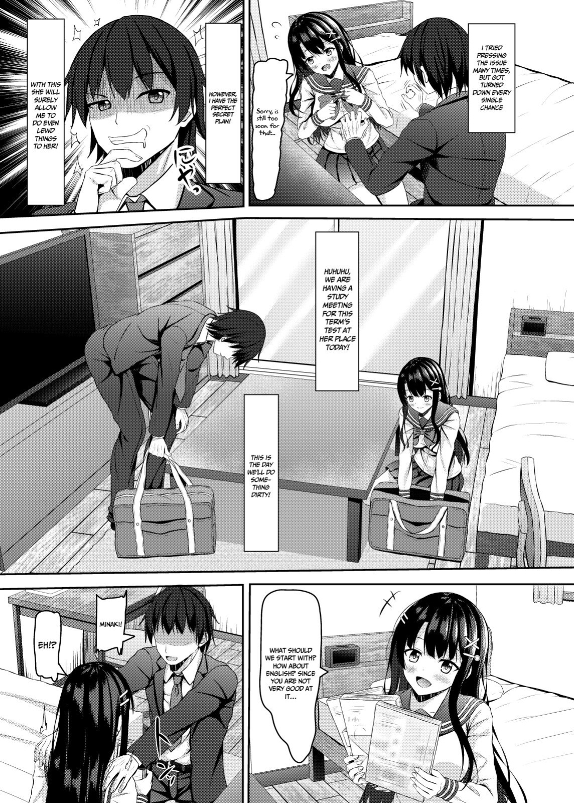 [Akanagi (Aikawa Tatsuki)] Saishoku Kenbi de Hazukashigariya na jk to Hatsu H made | The First of an Embarrassed Highschool Girl Blessed With Both Brains and Beauty