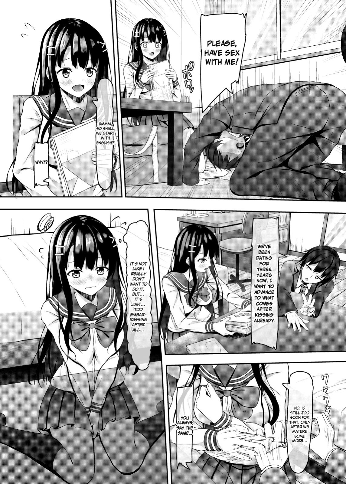 [Akanagi (Aikawa Tatsuki)] Saishoku Kenbi de Hazukashigariya na jk to Hatsu H made | The First of an Embarrassed Highschool Girl Blessed With Both Brains and Beauty