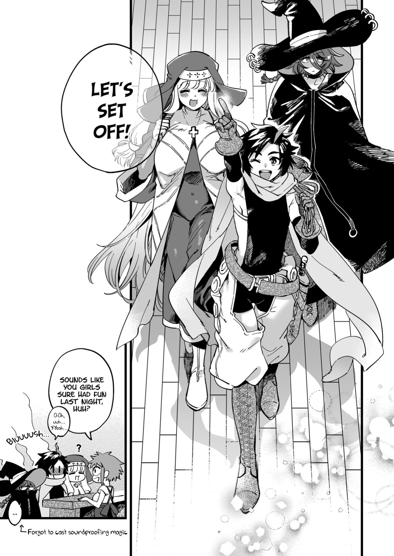 [Sonotaozey ] Nakayoshi Onna Boukensha wa Yoru ni Naru to Yadoya de Mechakucha Ecchi Suru