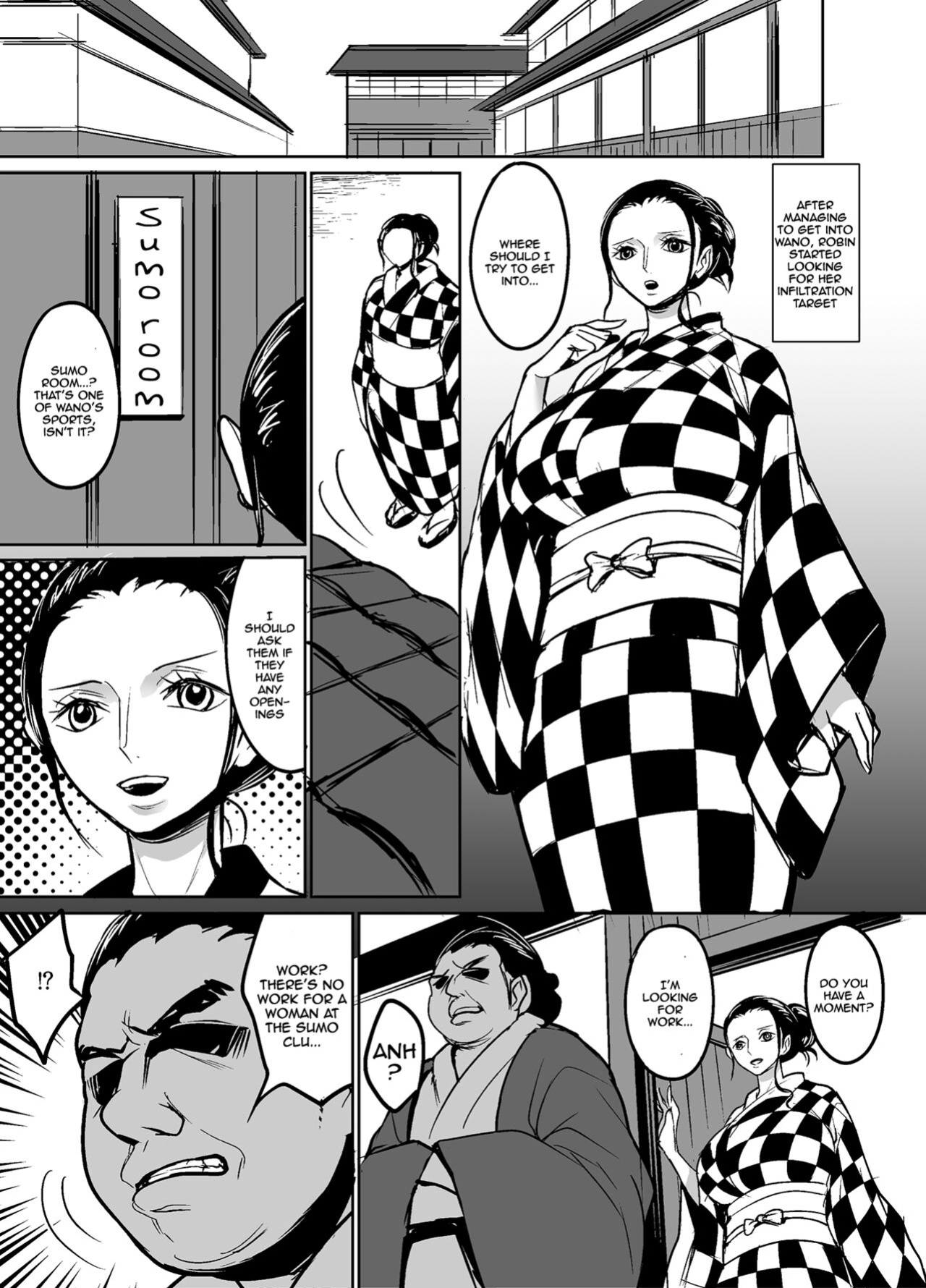 Wa no Kuni ni Sumou-tori to Shite Sennyu Shite Shimatta Kokogaku-sha | The Archaeologist Who Has Infiltrated the Wano Country As a Sumo Wrestler (One Piece)