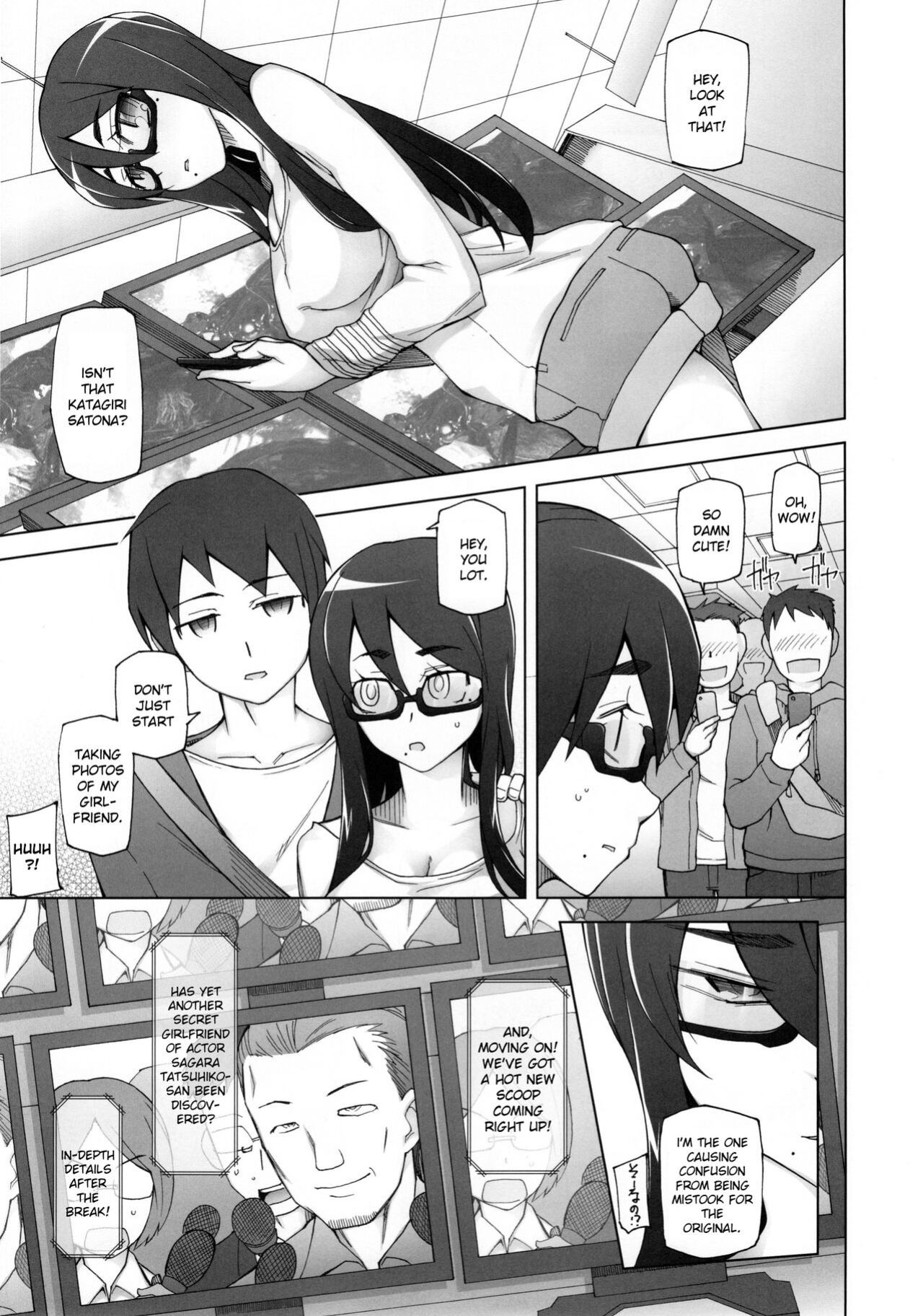[Garakuta Shoujo (Miito Shido)] Kanojo wa Chou Yuumei Geinoujin... Soshite Boku ni Naisho de AV Joyuu Satomi-Satona Gojitsudan 3 | My Famous Girlfriend... Is An AV Pornstar Behind My Back: SatomixSatona The Sequel Ch. 3 [Ruru Scanlations]