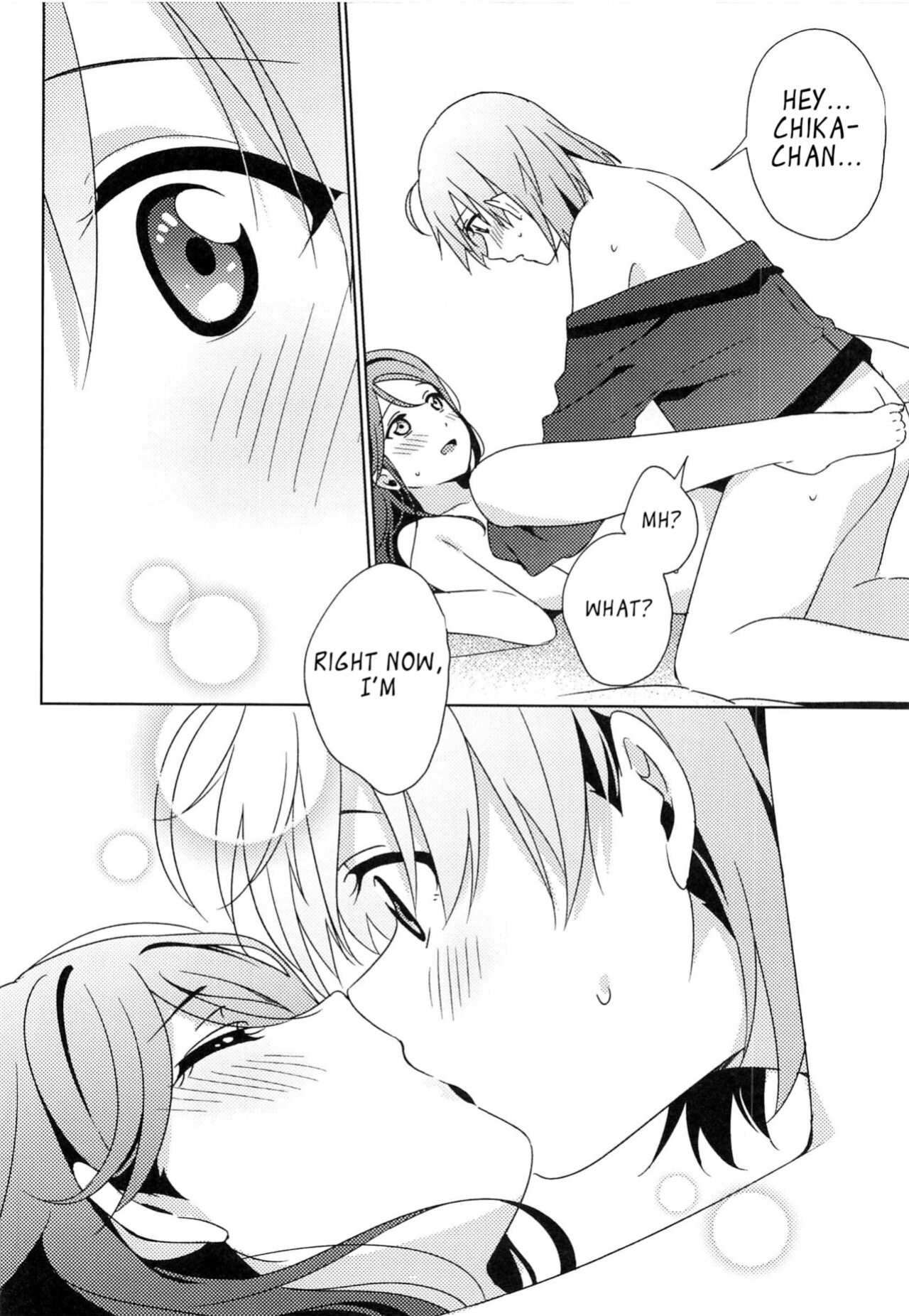 (Bokura no Love Live! 28) [Sakura Mikan Hoikuen ] Chika-chan no ○○ ga Hairanai | Chika-chan's ○○ Can't Fit (Love Live! Sunshine!!)