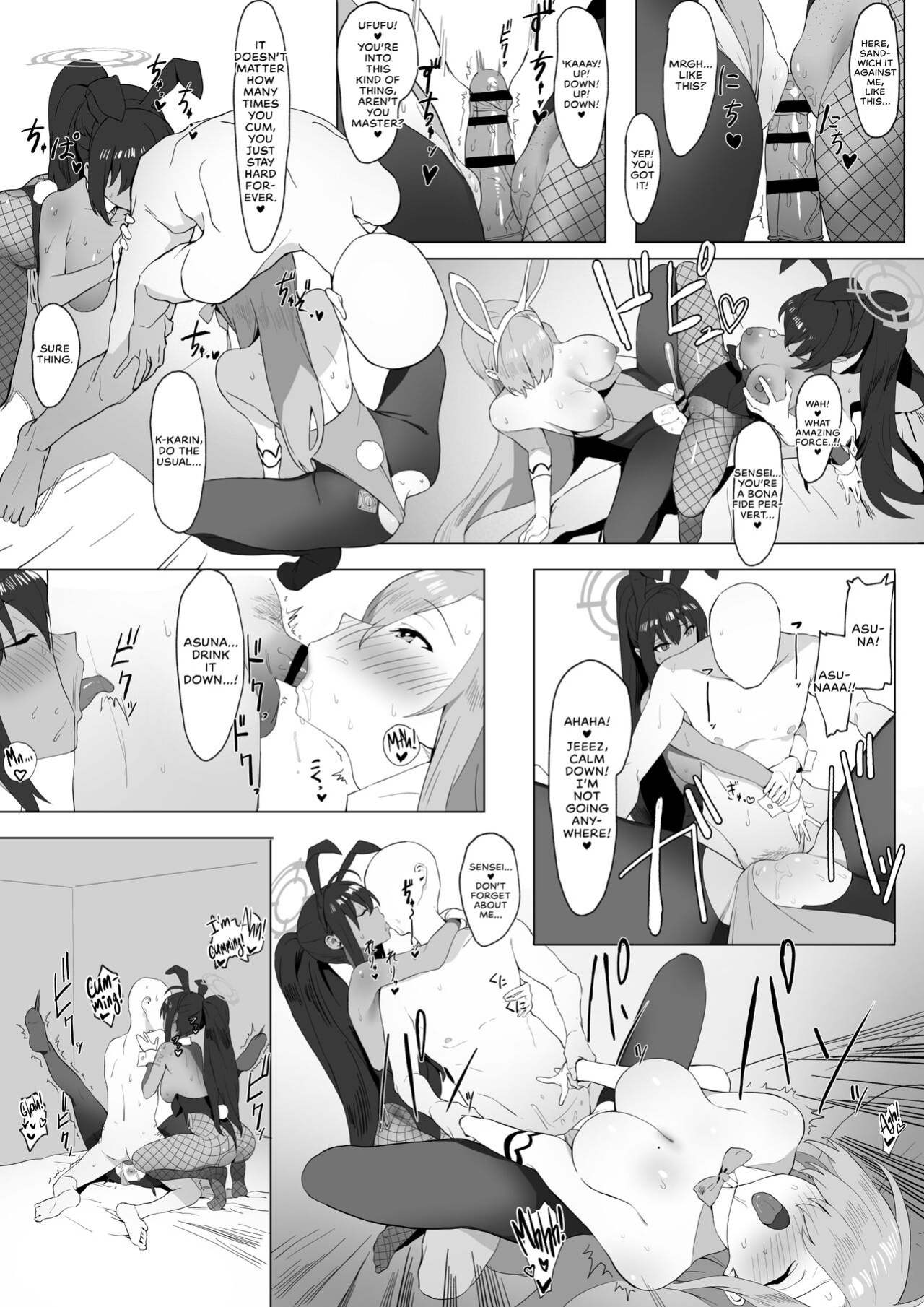 Asuna to Karin no Gohoushi | Asuna and Karin, At Your Service! (Blue Archive) [Sloppy Seconds]