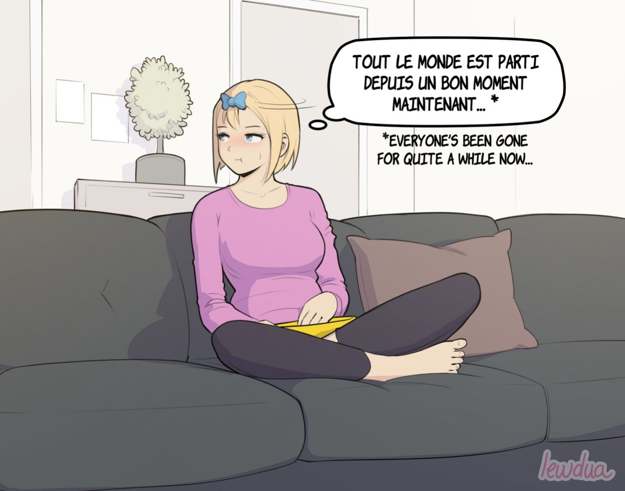 Nessie Alone in the Apartment