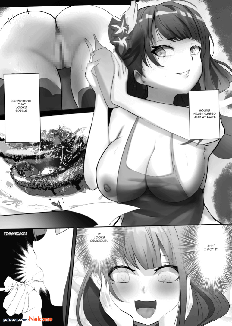 Raiden is cooking!(Genshin Impact)