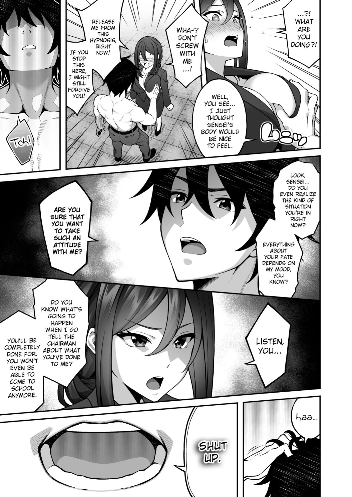 [Doushoku ] Saimin Gakuen 3 Saiminjutsu de Takabisha na Onna Kyoushi o Te ni Ireta Ore | Hypnotism School 3: Thanks to Hypnotism, I Had the High and Mighty Female Teacher in the Palm of My Hands