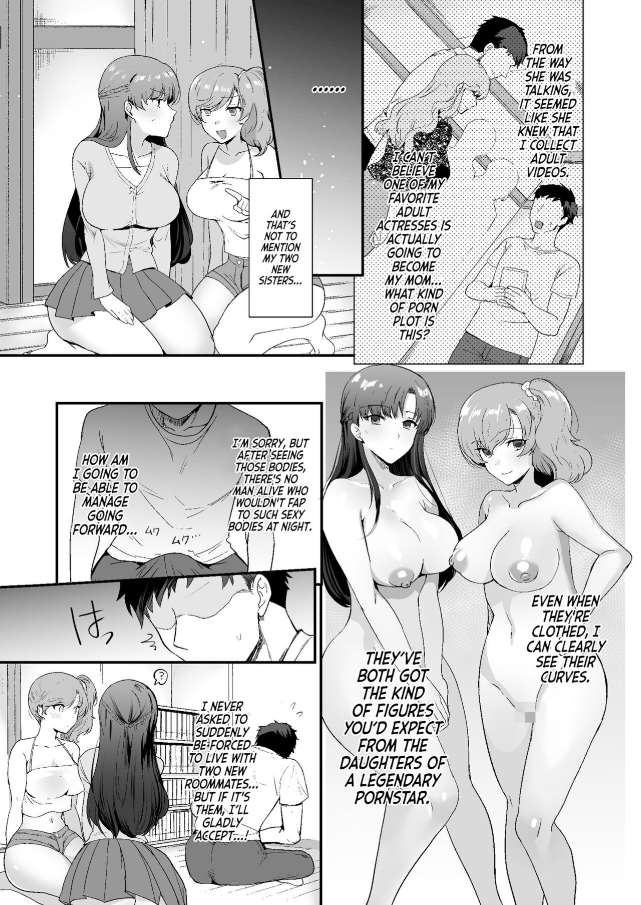 [Aomizuan (Kirimoto Yuuji)] Erosugiru Doukyonin ~ Dosukebe Shimai to 1K Doukyo Seikatsu ~ | My Roommates Are Way Too Lewd ~Living in a One-Room Apartment With Two Perverted Sisters~ {RedLantern}