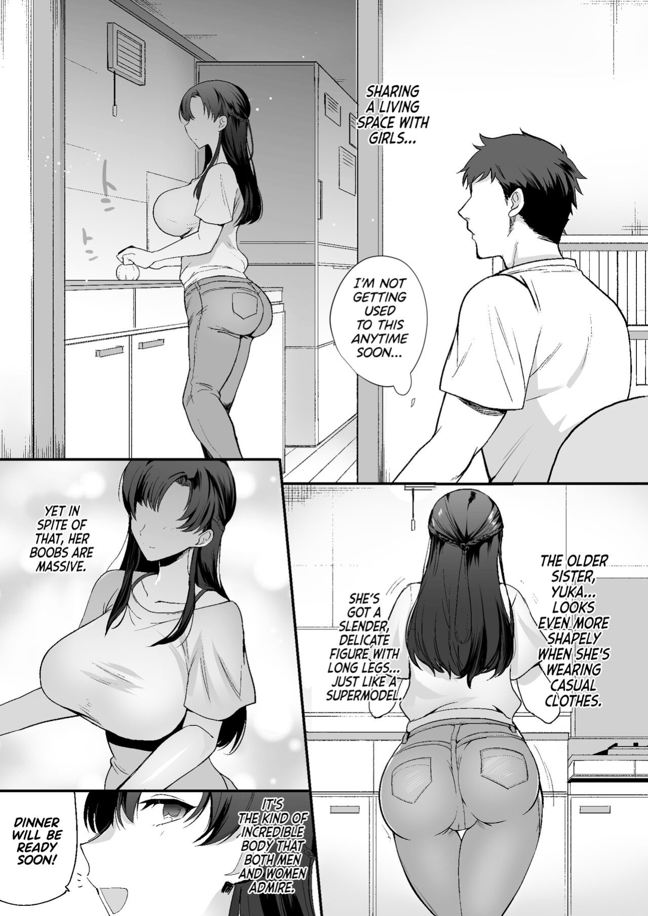 [Aomizuan (Kirimoto Yuuji)] Erosugiru Doukyonin ~ Dosukebe Shimai to 1K Doukyo Seikatsu ~ | My Roommates Are Way Too Lewd ~Living in a One-Room Apartment With Two Perverted Sisters~ {RedLantern}