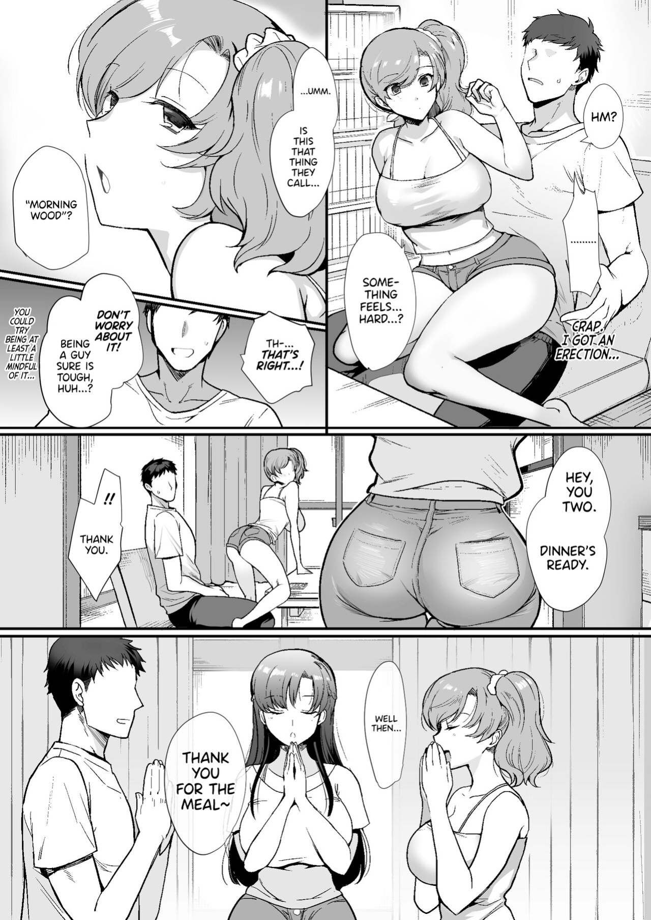 [Aomizuan (Kirimoto Yuuji)] Erosugiru Doukyonin ~ Dosukebe Shimai to 1K Doukyo Seikatsu ~ | My Roommates Are Way Too Lewd ~Living in a One-Room Apartment With Two Perverted Sisters~ {RedLantern}