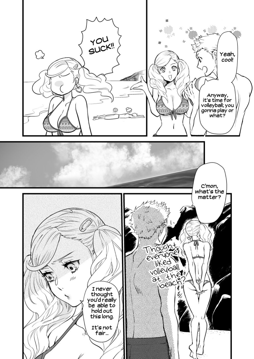 (C99) [Mugiwara Club (Komugi)] Watashi to Ano Baka ga Umi de Shichatta Hanashi nado. | The story about me and that guy who had sex in the sea (Persona 5)