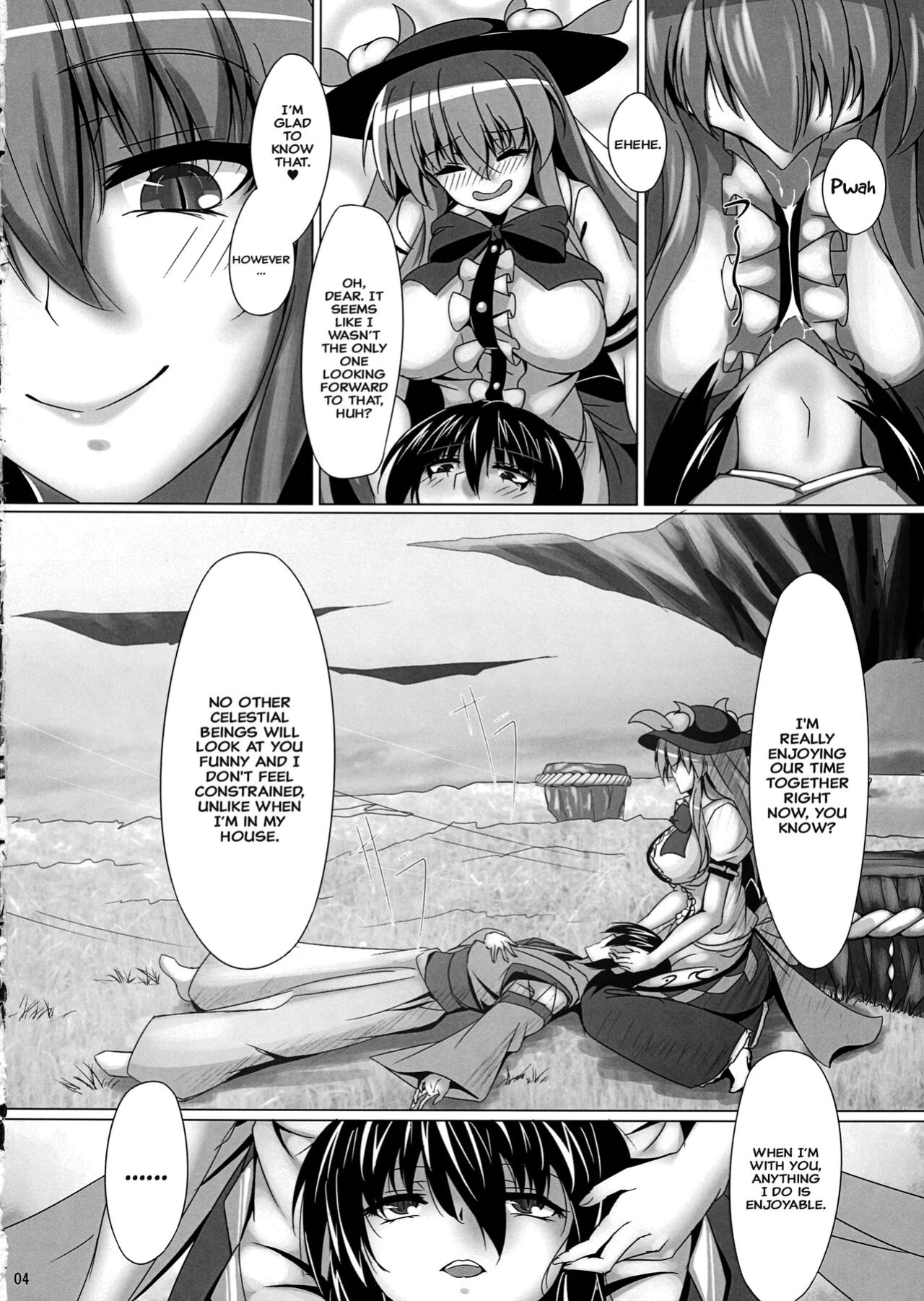 (Shuuki Reitaisai 4) [Ryuu no Yadorigitei (Zephid)] Tenshi no Otanoshimi (Touhou Project) {Hennojin} [Decensored]