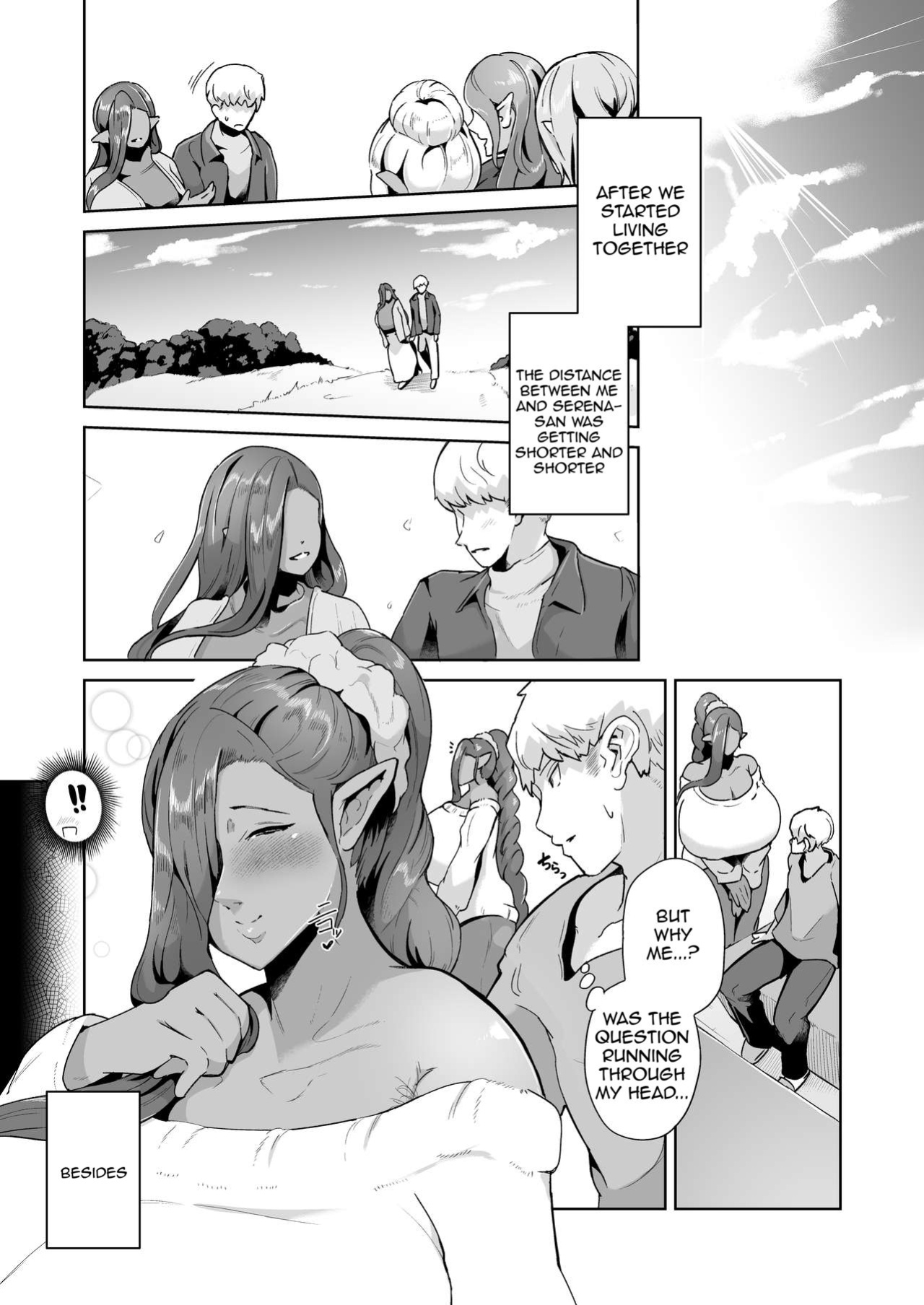 [Noumusai (Miyashiro Yousuke)] Mucchiri Dekachichi Dark Elf no Obasan to Icha Love Fudeoroshi Seikatsu (Hair Ver)