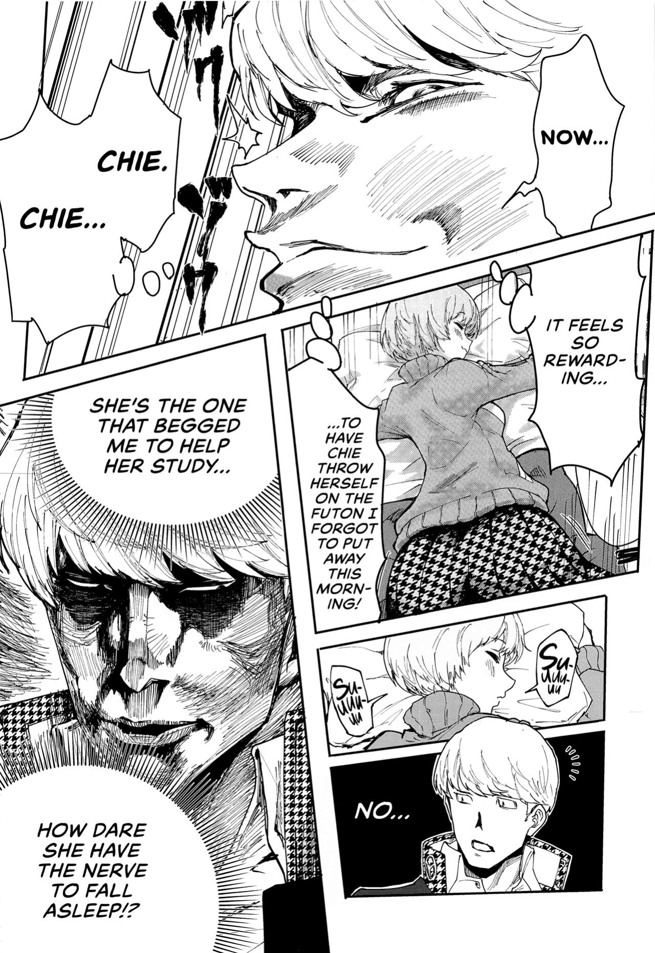 (C99) [Kurohamya (Kurosu)] Satonaka Chie-chan ni Oshioki suru Hon Test Benkyou Hen | Satonaka Chie's Punishment - Test Study Edition (Persona 4) [head empty]